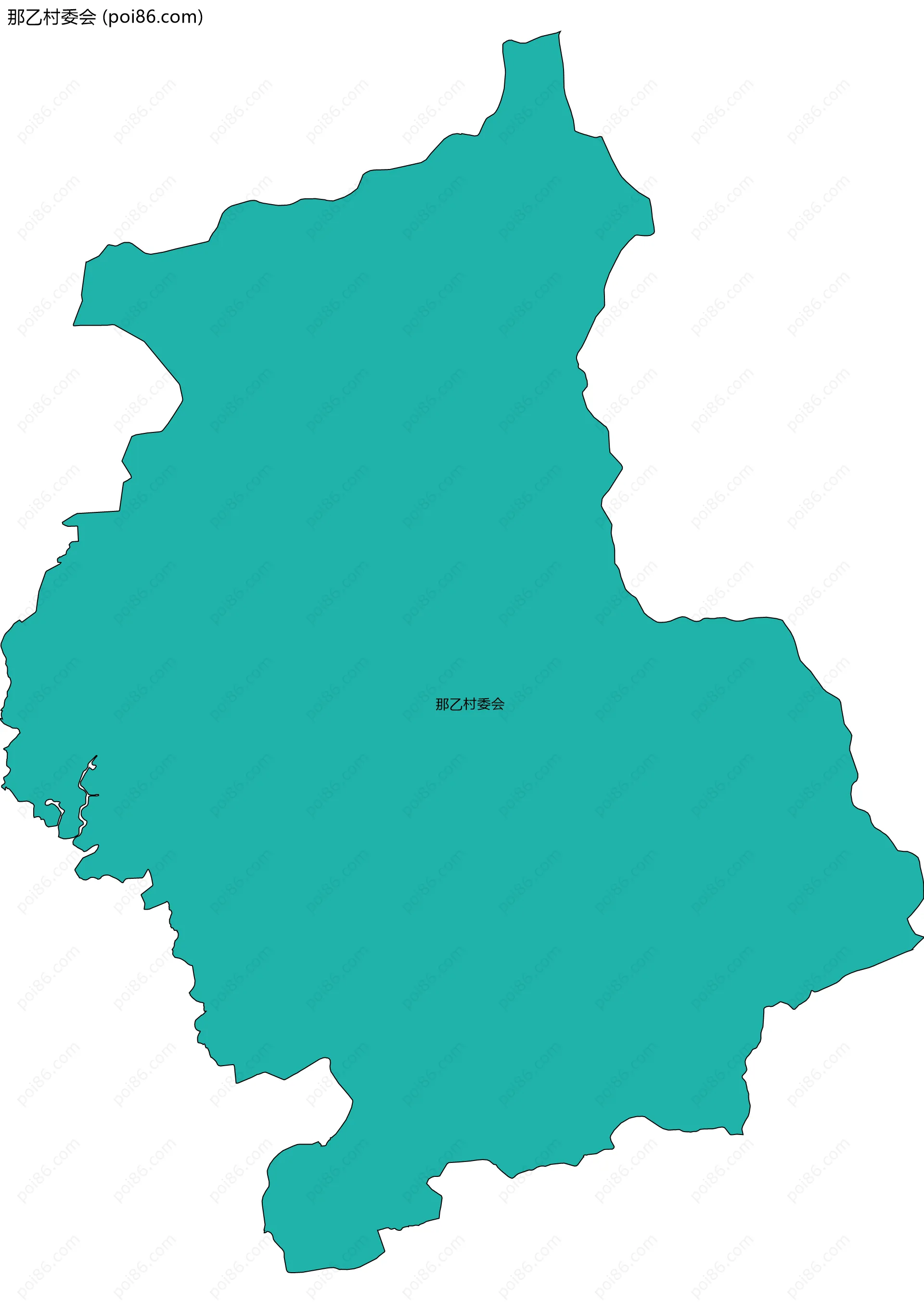 那乙村委会边界地图