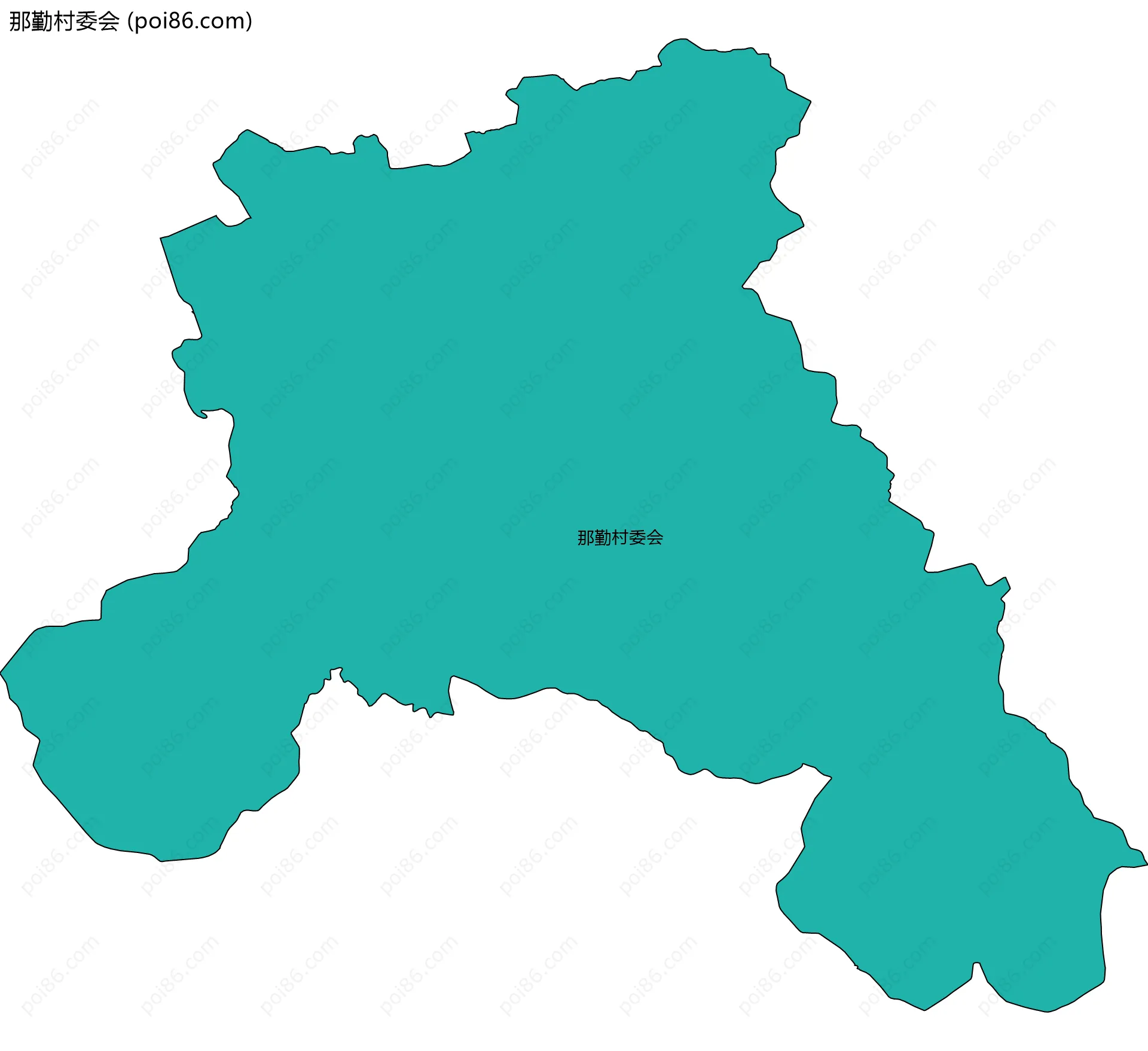 那勤村委会边界地图