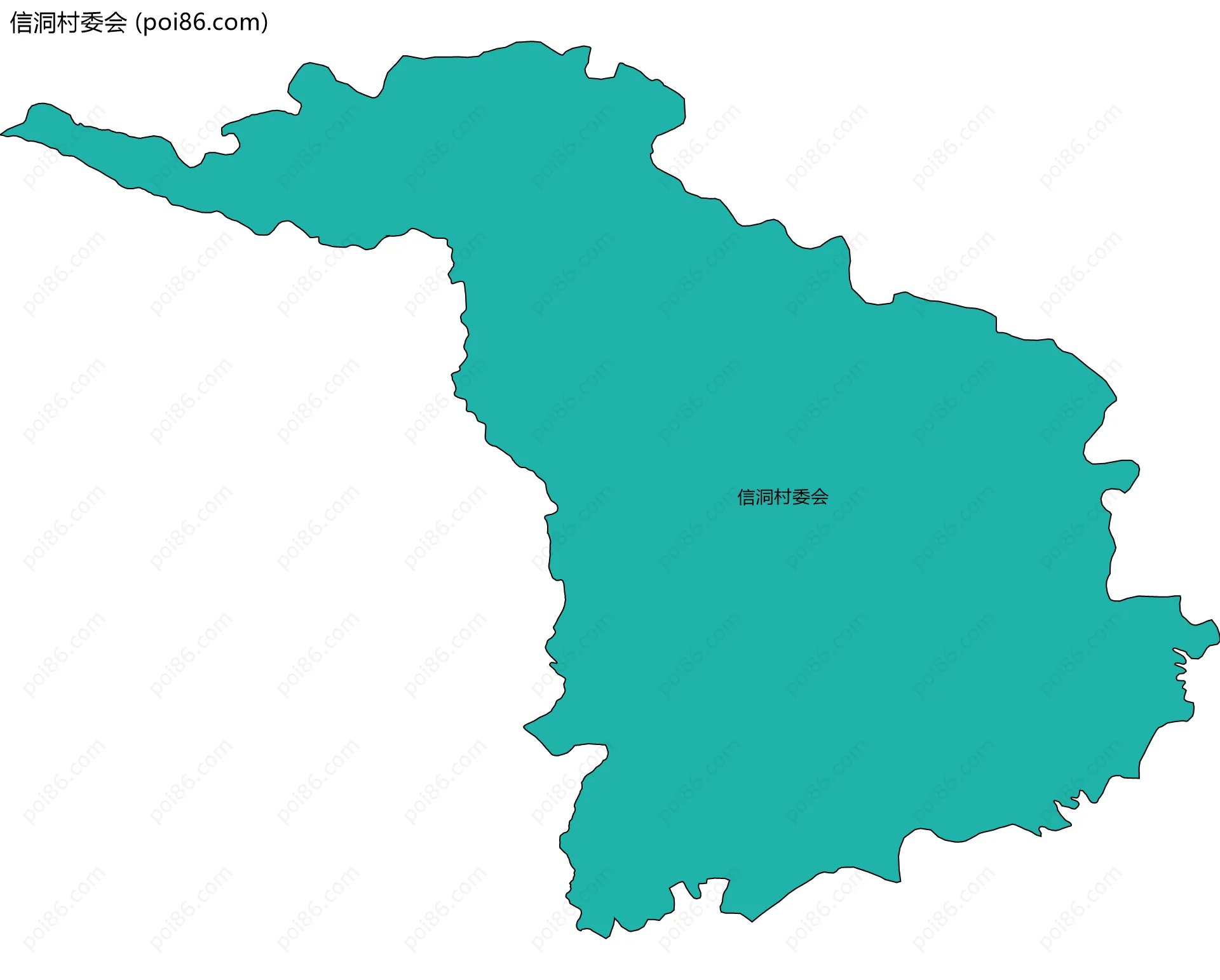 信洞村委会边界地图