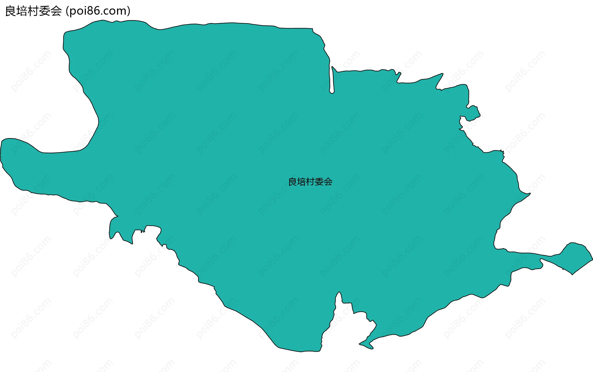 良培村委会边界地图