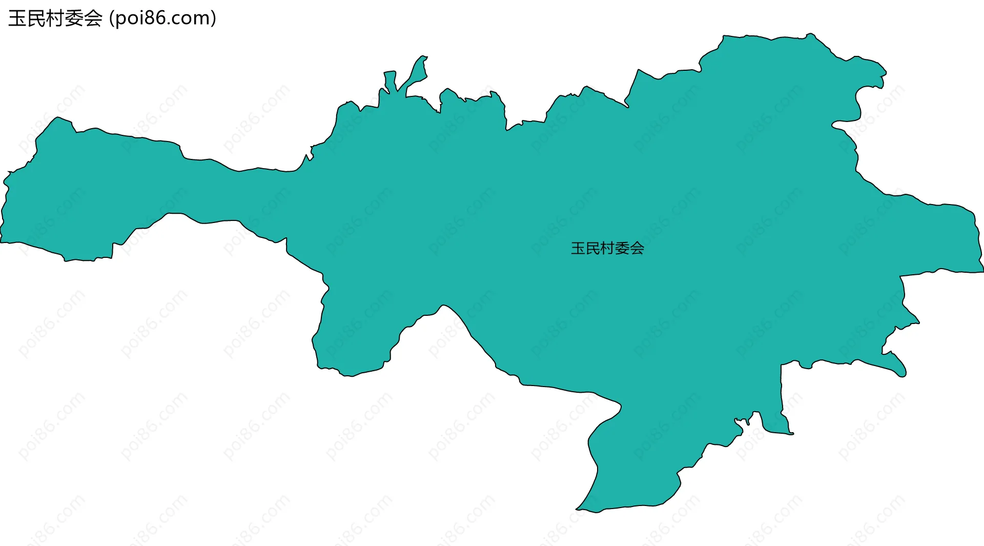 玉民村委会边界地图