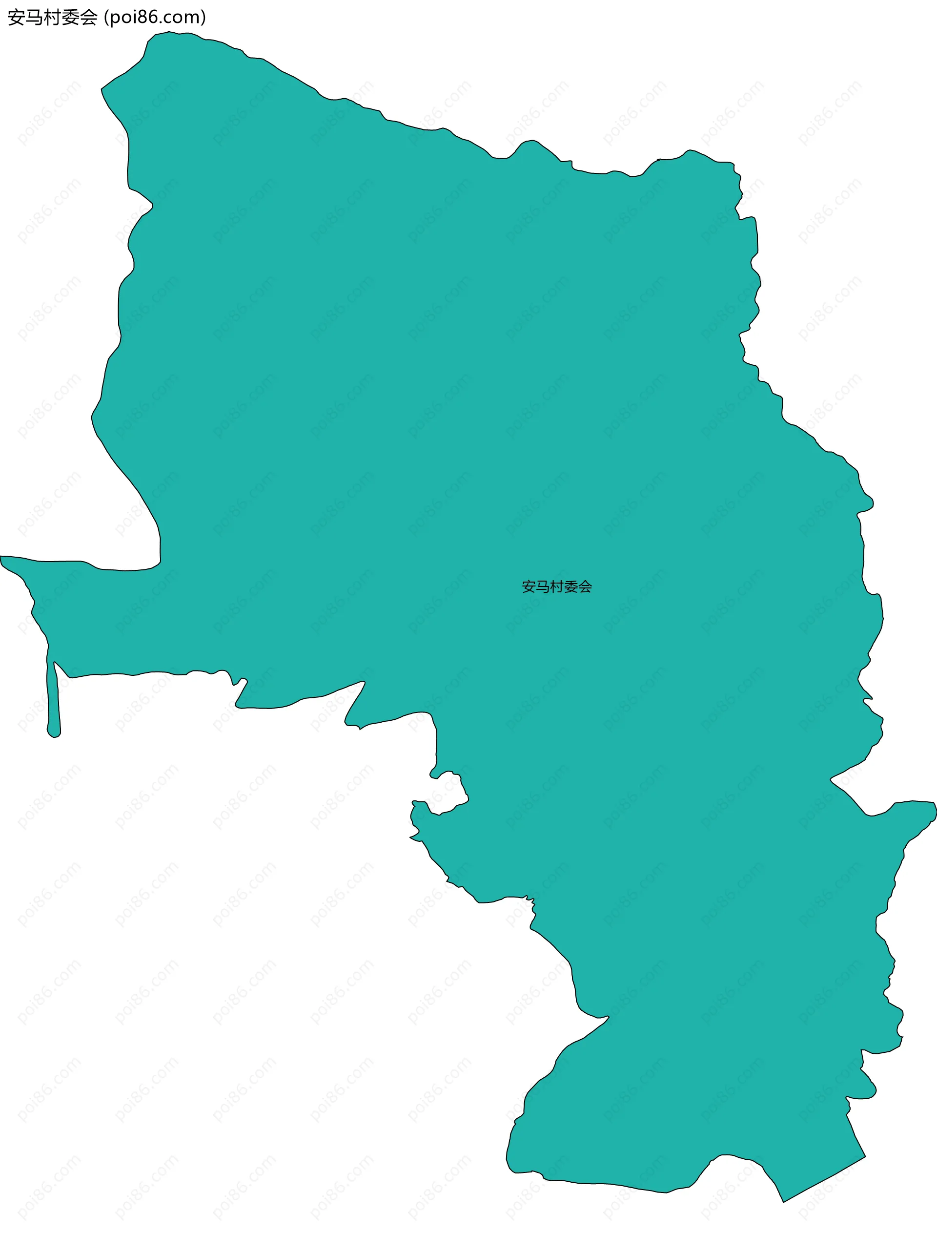 安马村委会边界地图