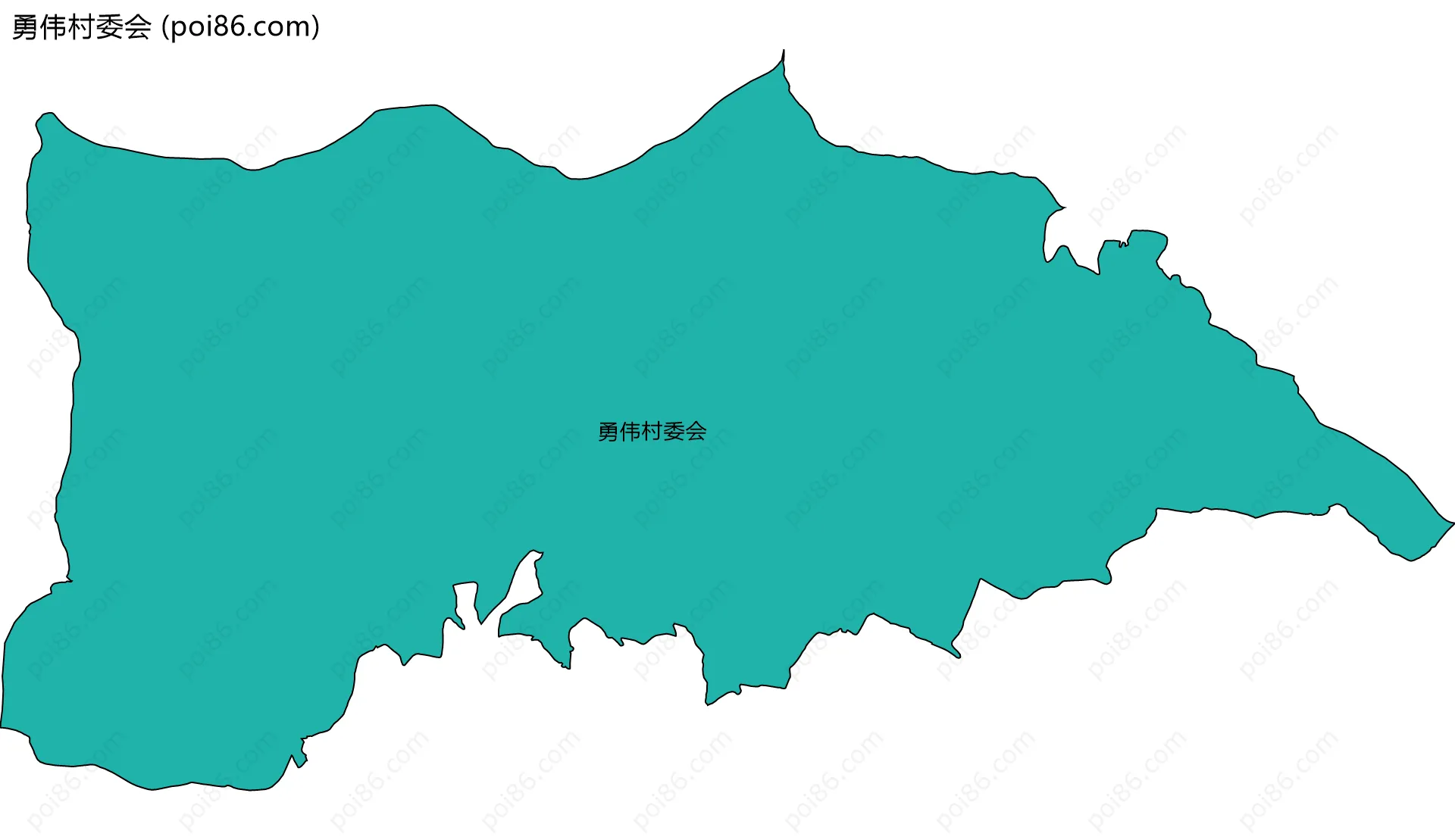 勇伟村委会边界地图