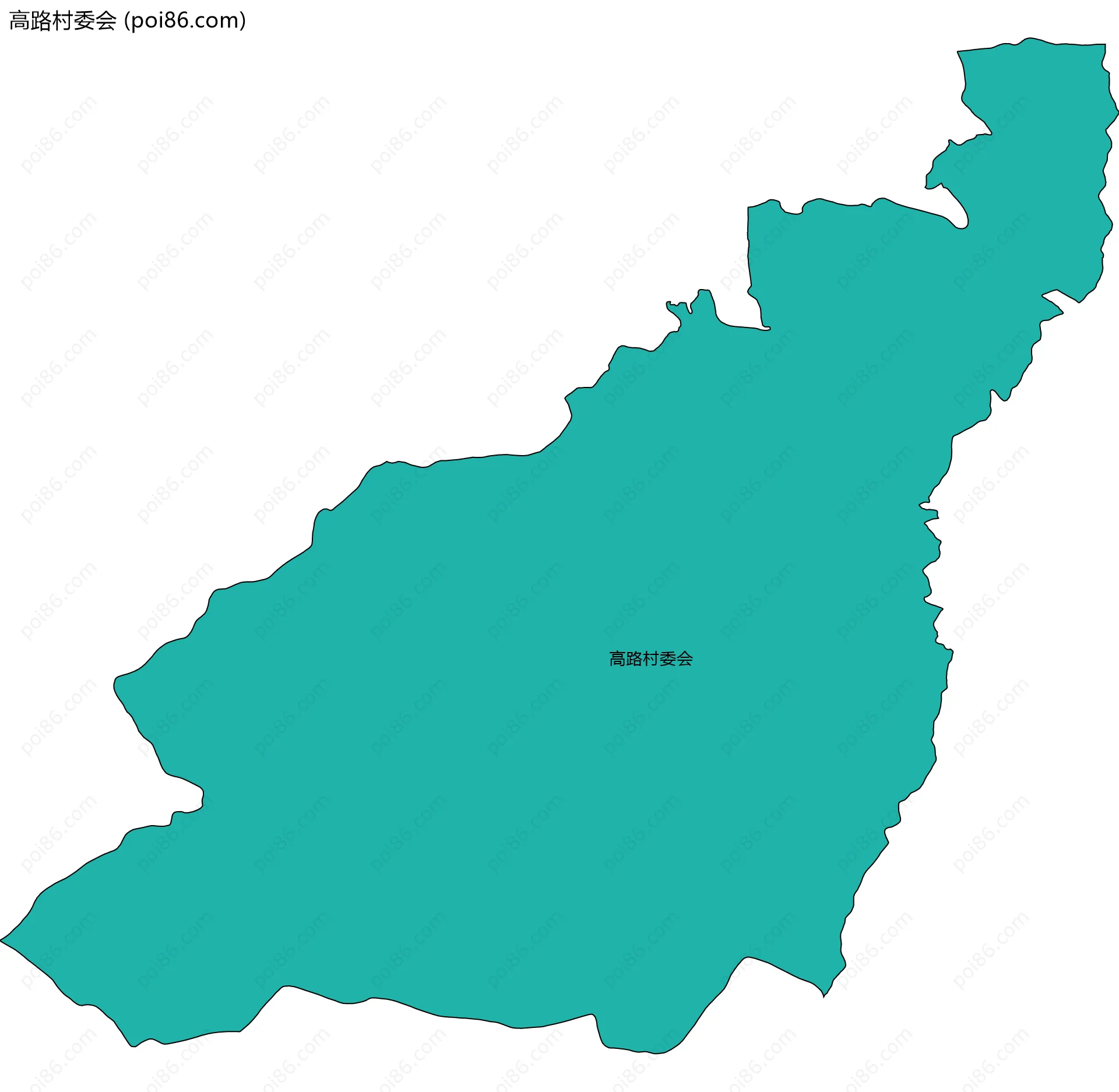 高路村委会边界地图