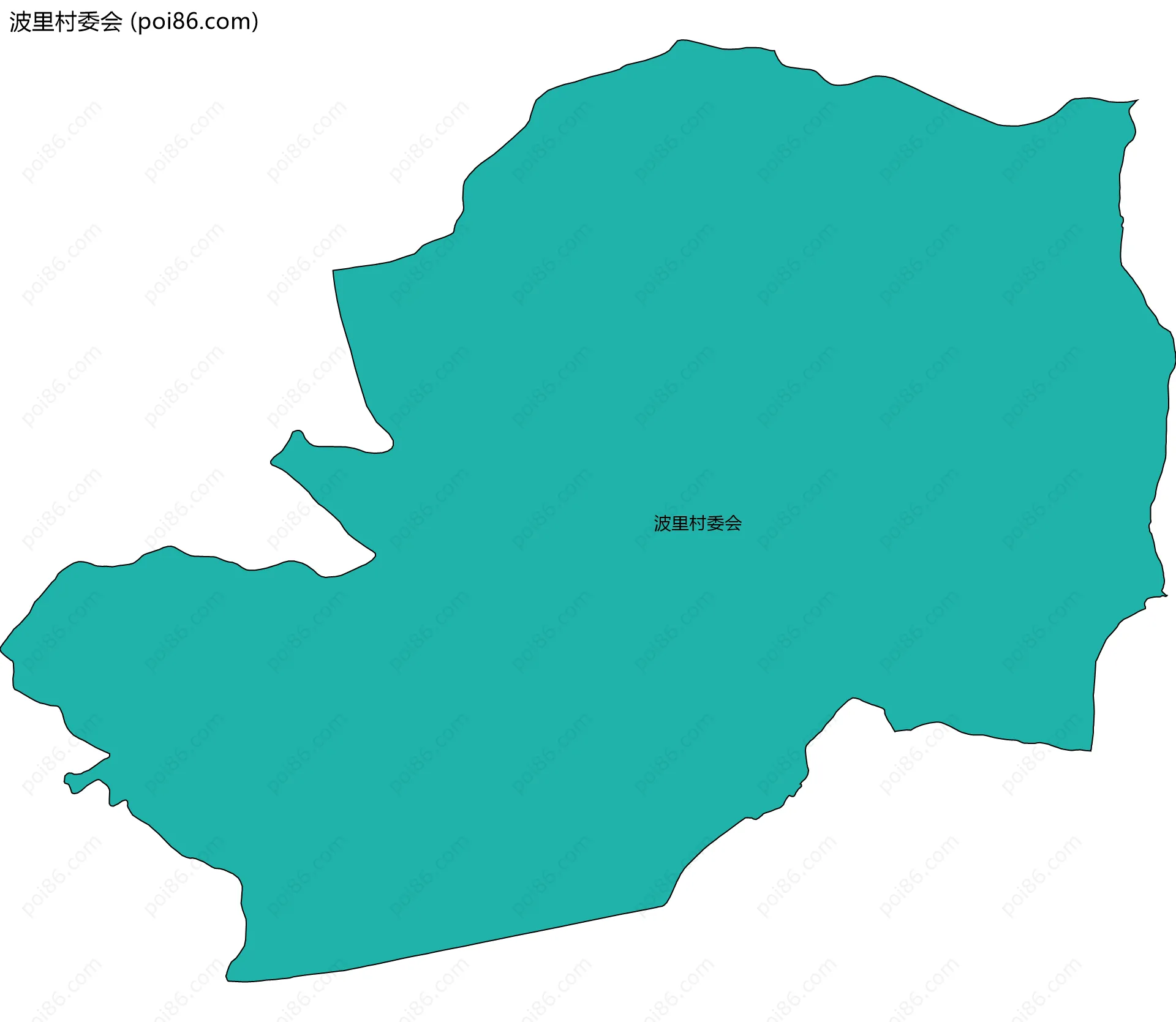 波里村委会边界地图