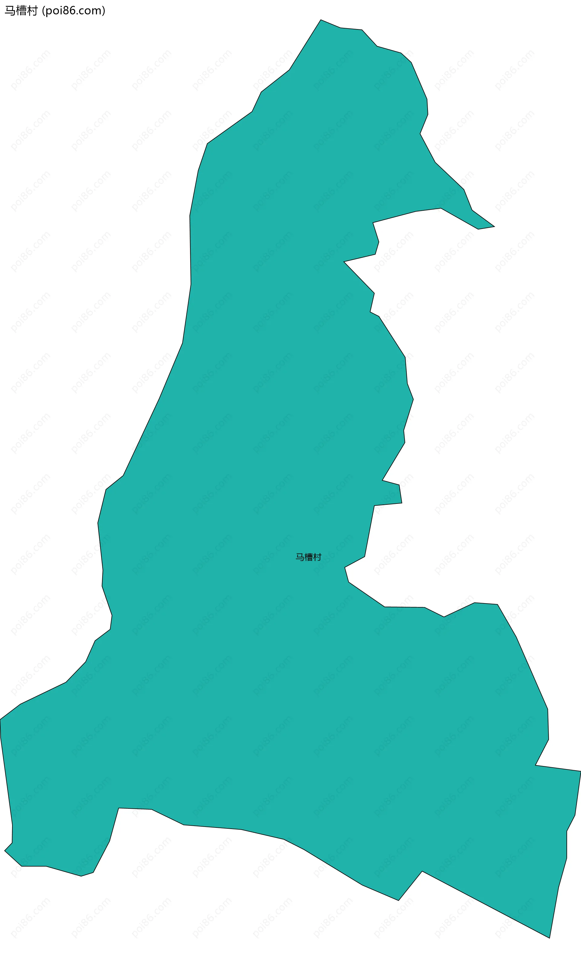 马槽村边界地图