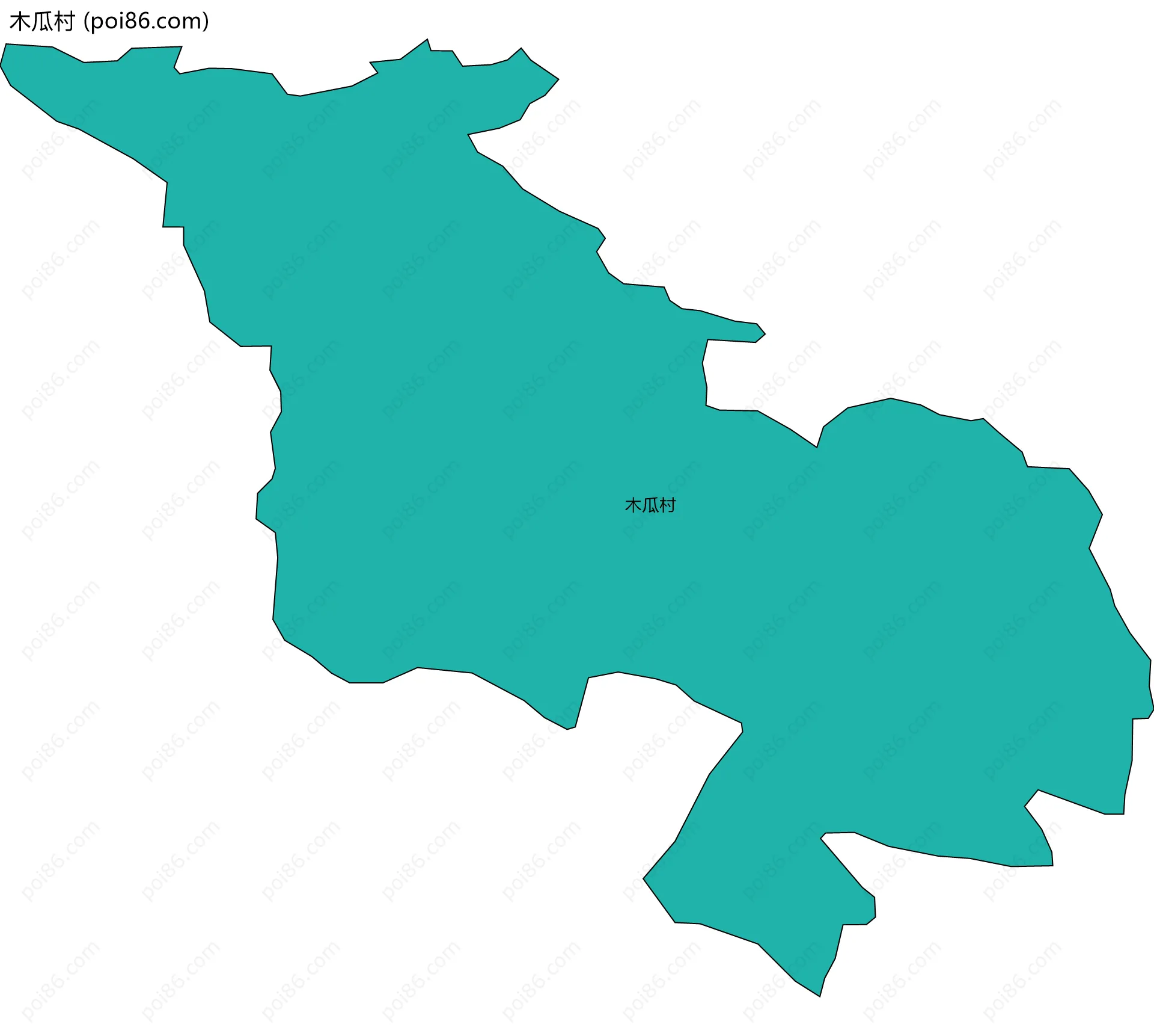 木瓜村边界地图