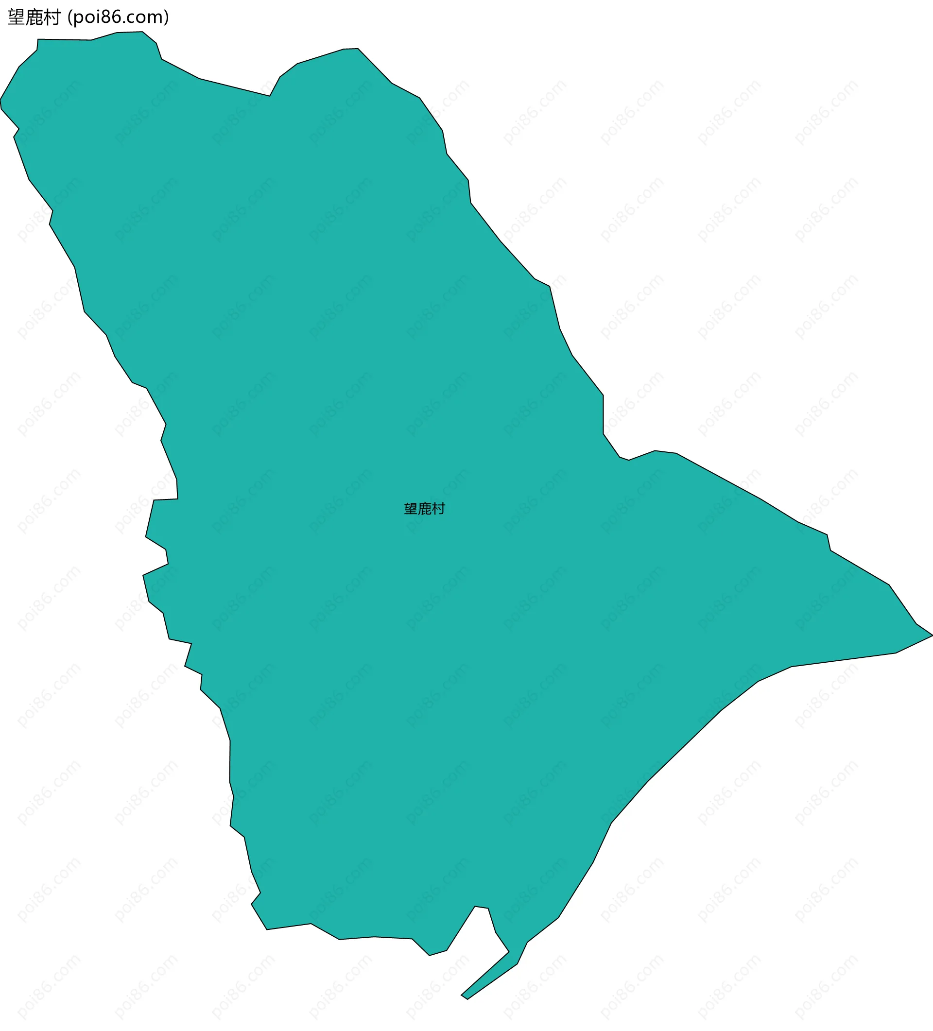 望鹿村边界地图
