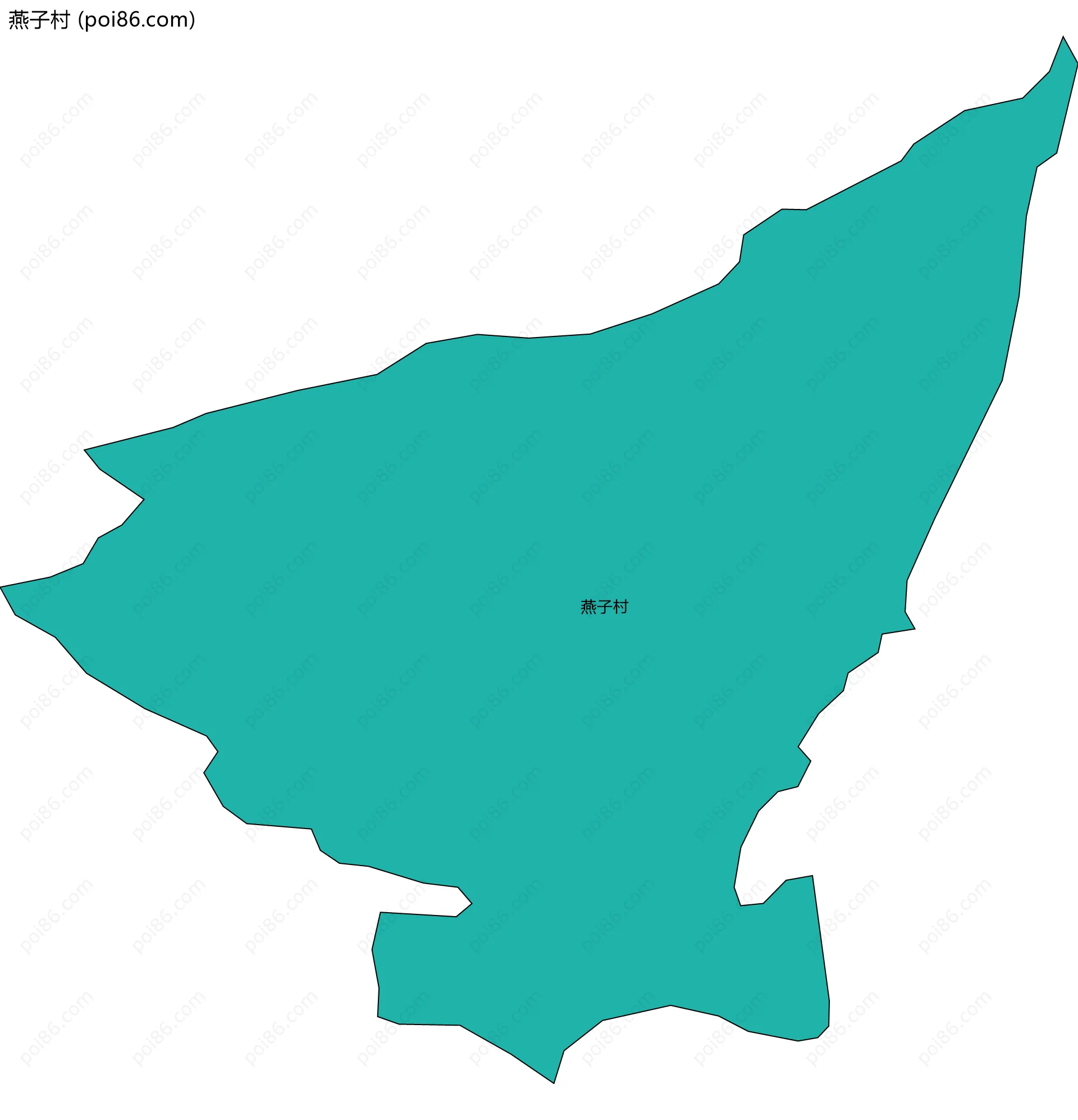 燕子村边界地图