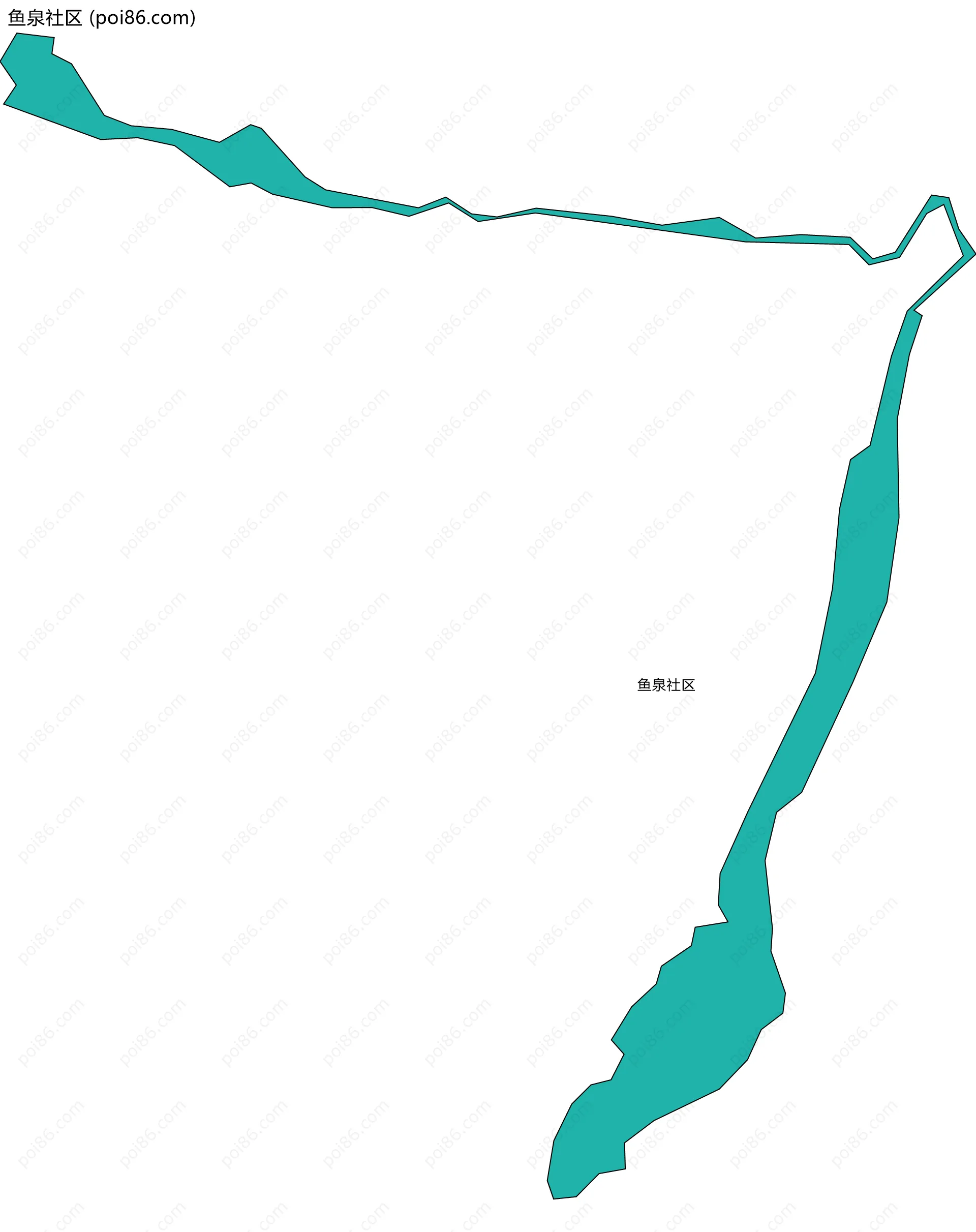 鱼泉社区边界地图