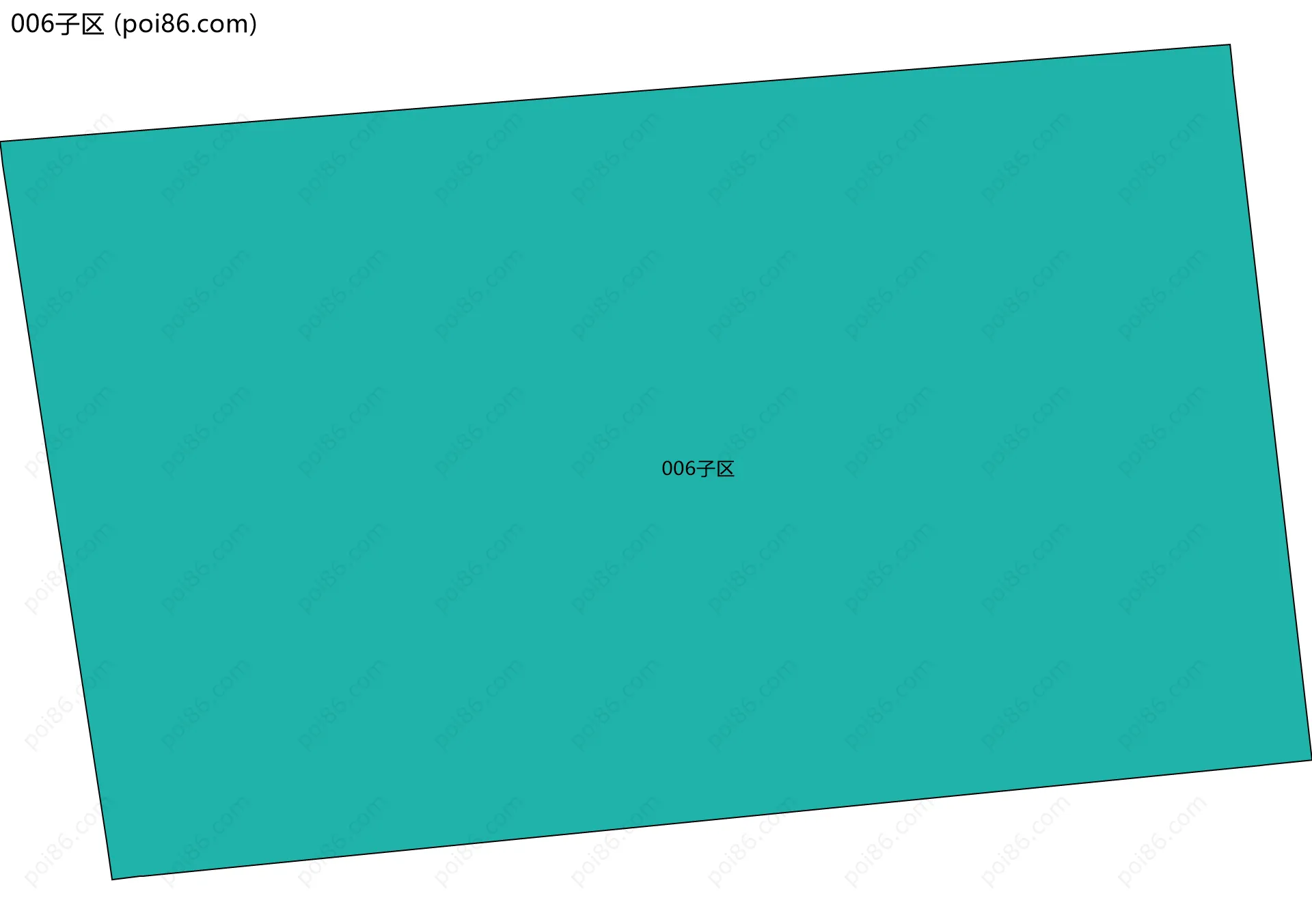 006子区边界地图