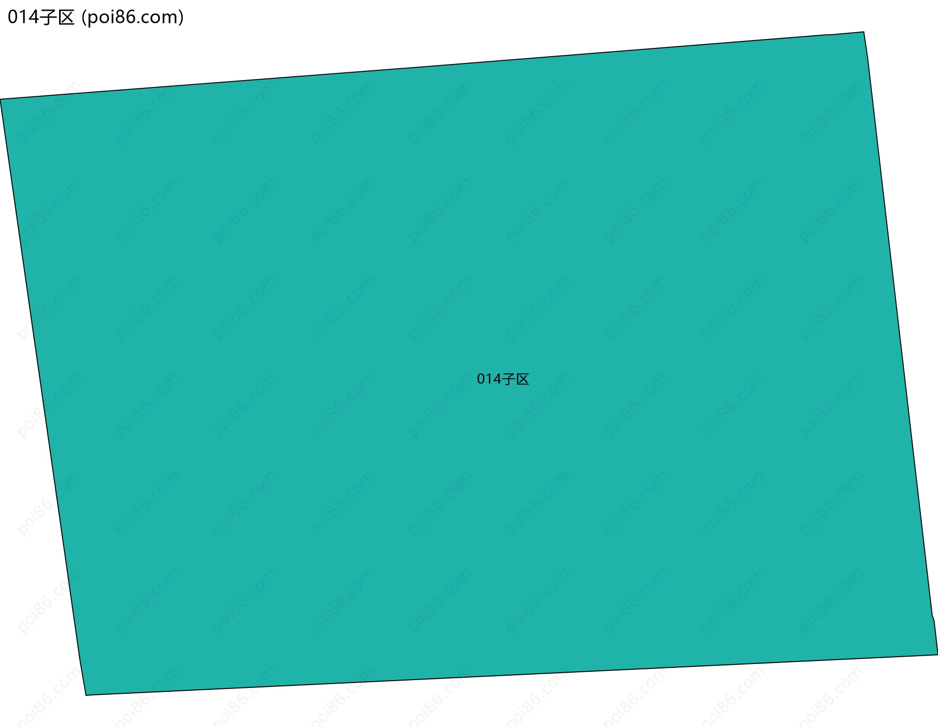 014子区边界地图