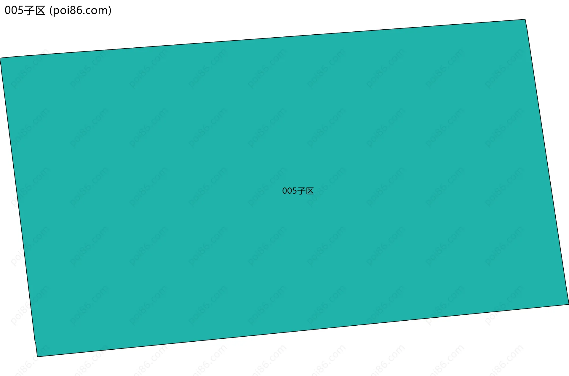 005子区边界地图