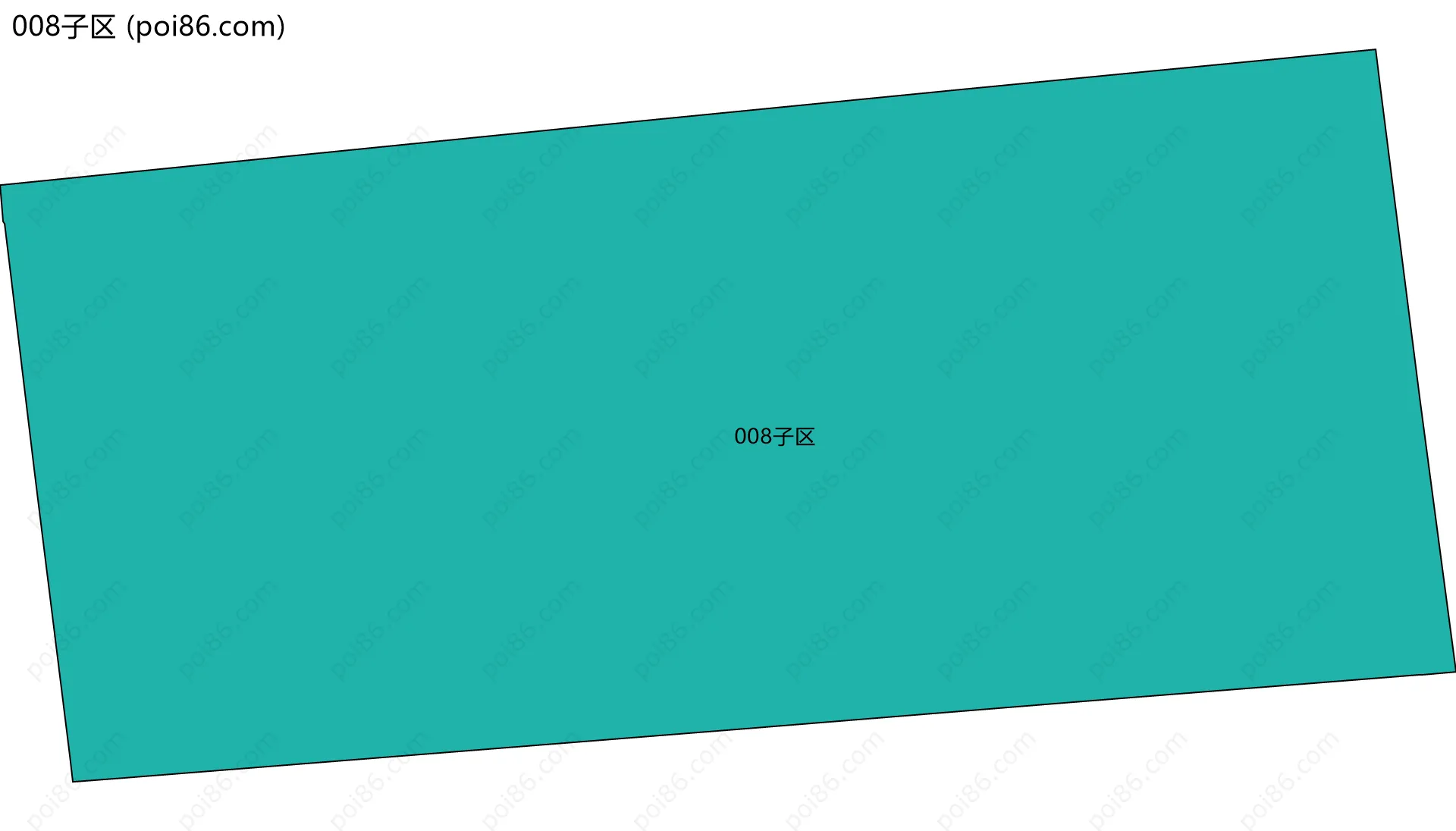 008子区边界地图