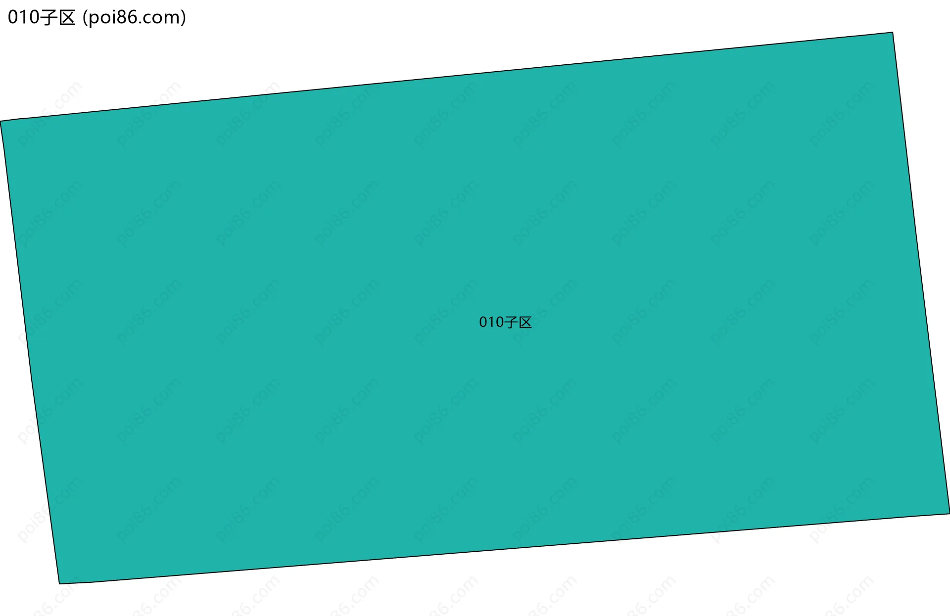 010子区边界地图