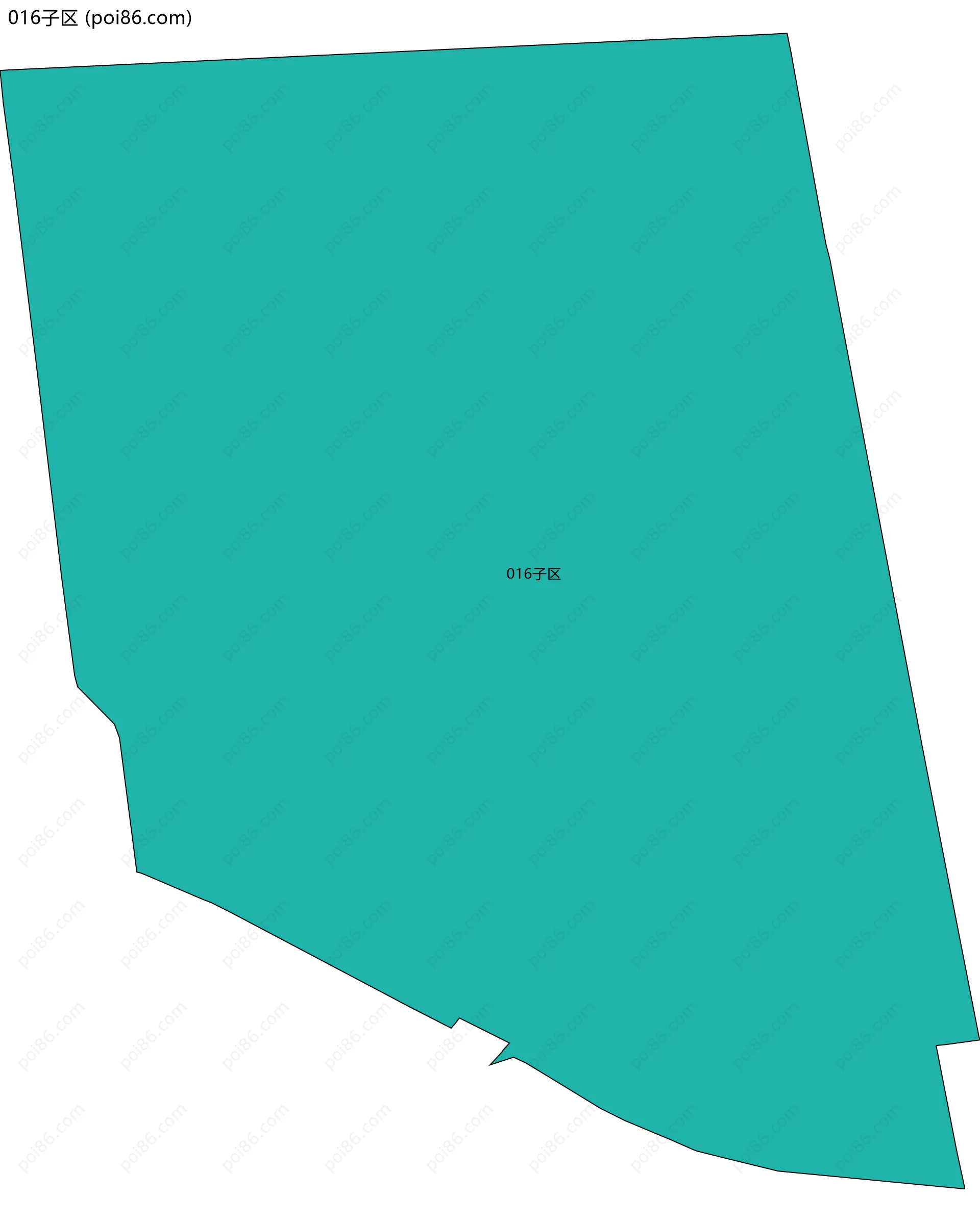 016子区边界地图