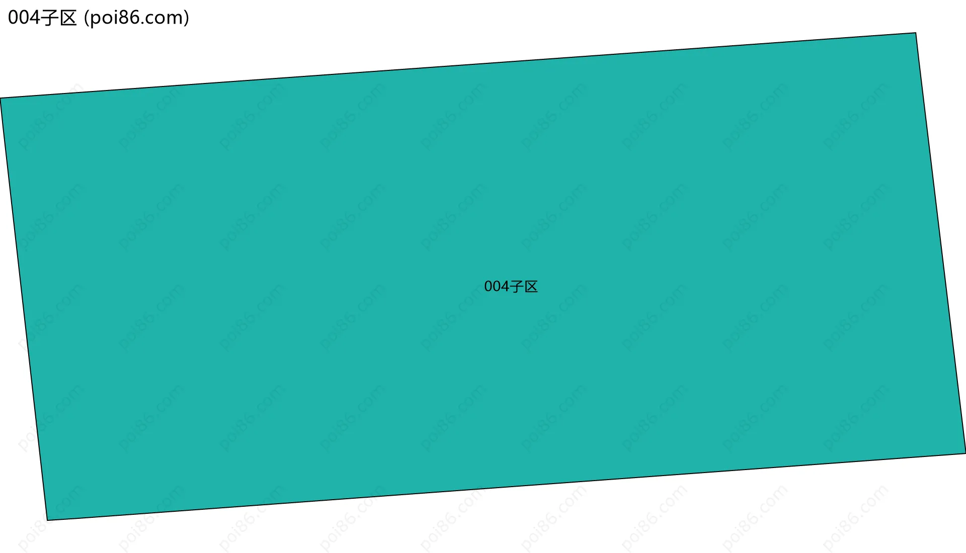 004子区边界地图