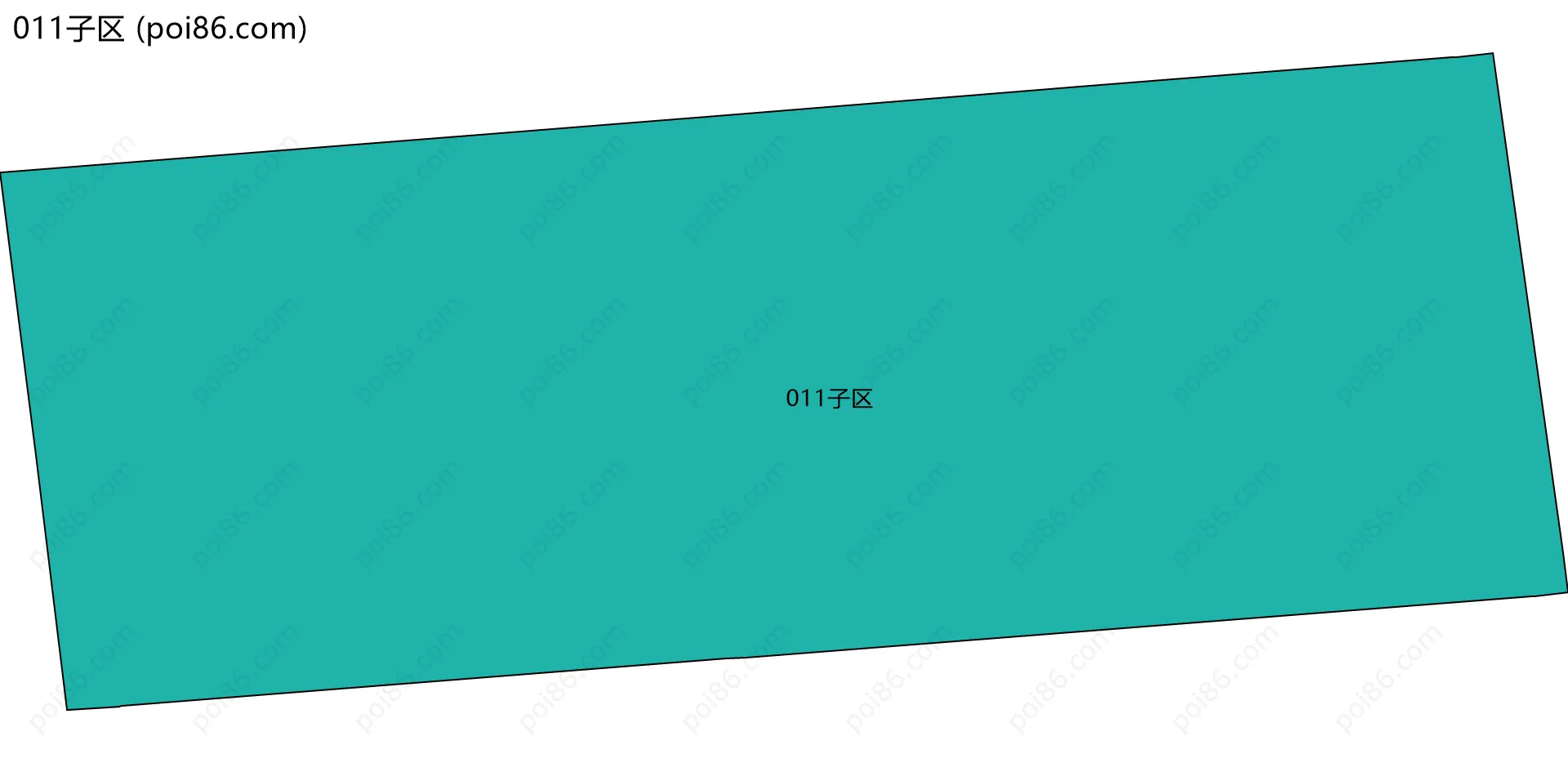 011子区边界地图