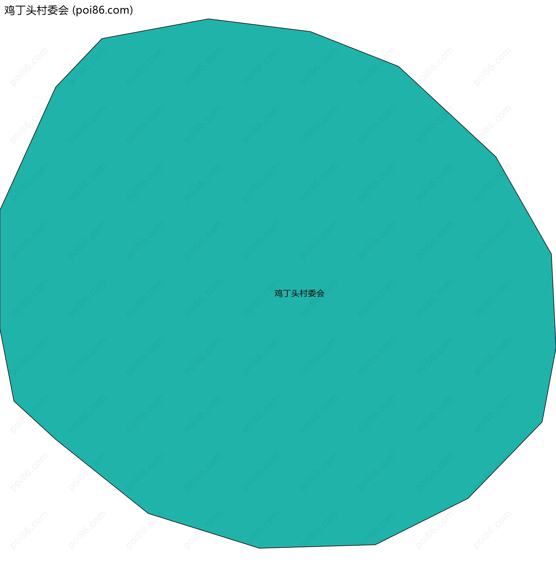 鸡丁头村委会边界地图