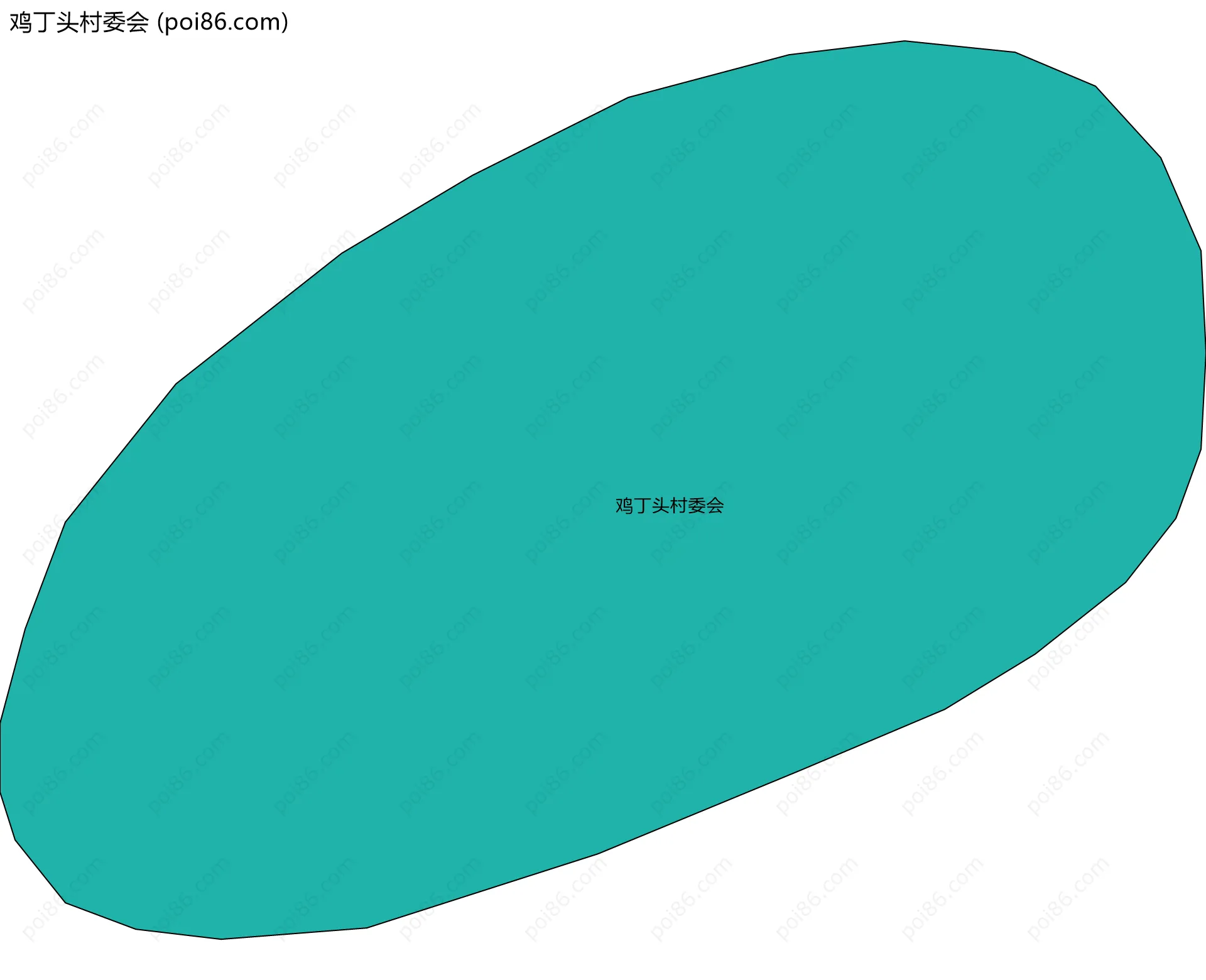 鸡丁头村委会边界地图