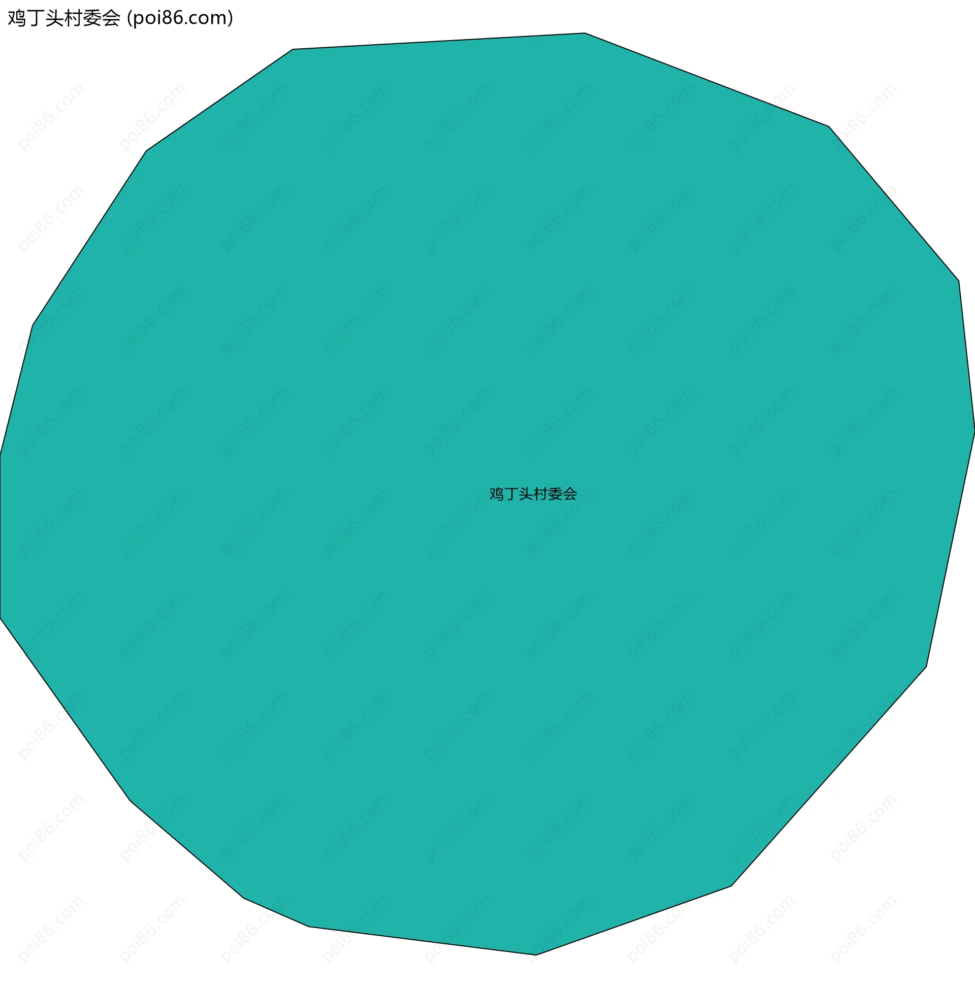 鸡丁头村委会边界地图