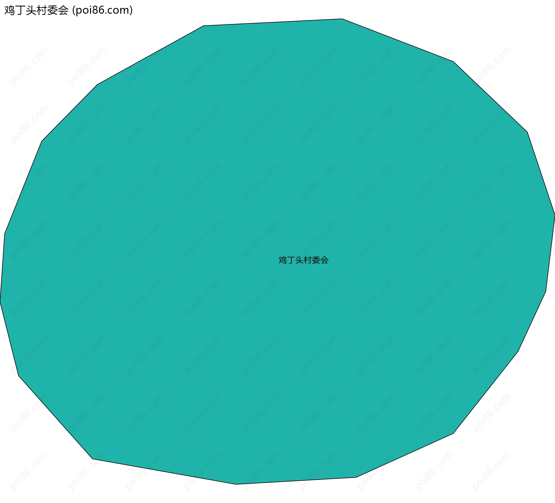 鸡丁头村委会边界地图