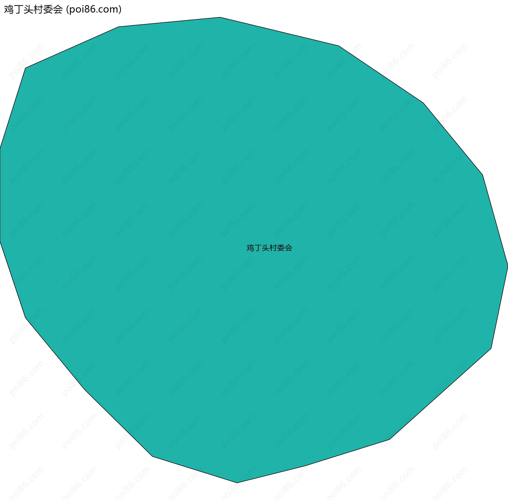 鸡丁头村委会边界地图