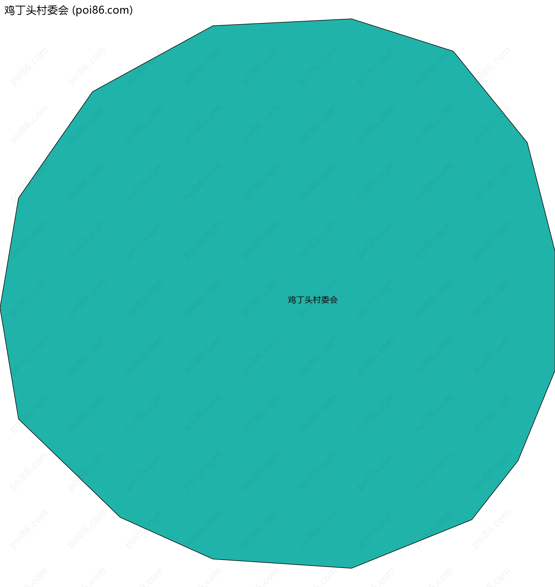 鸡丁头村委会边界地图