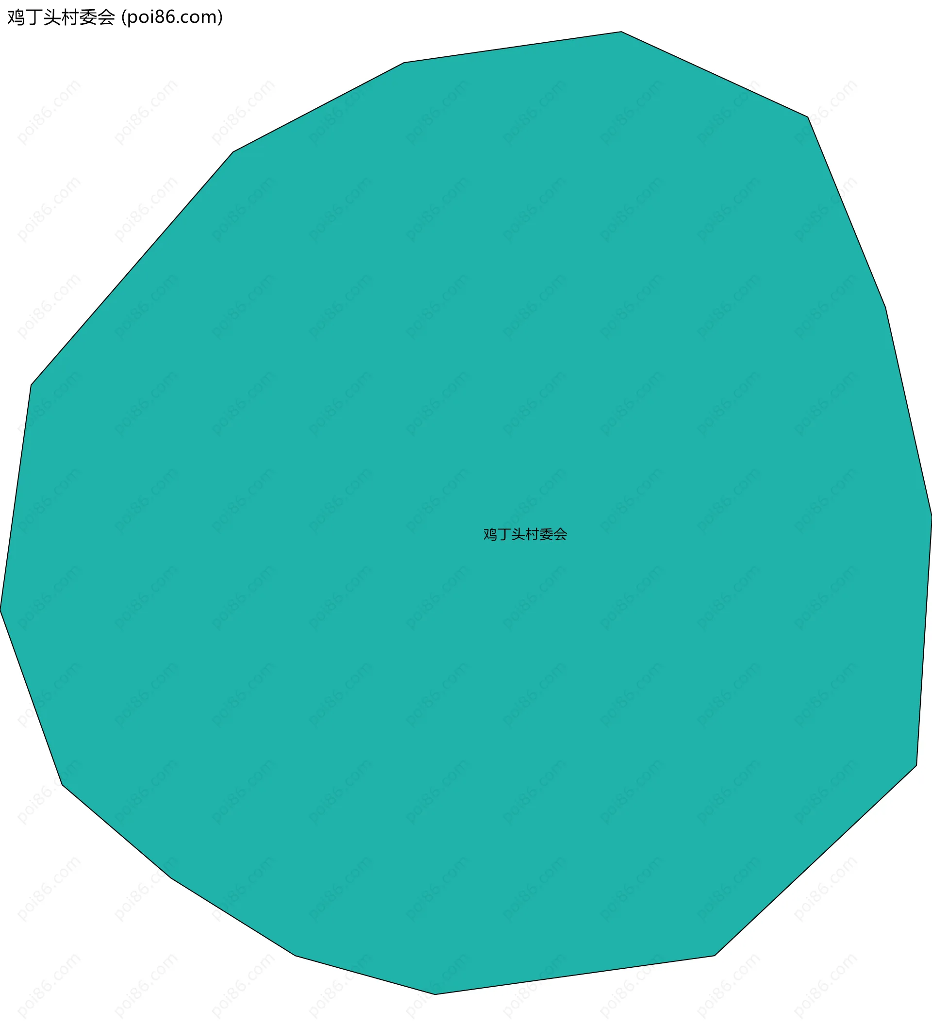 鸡丁头村委会边界地图