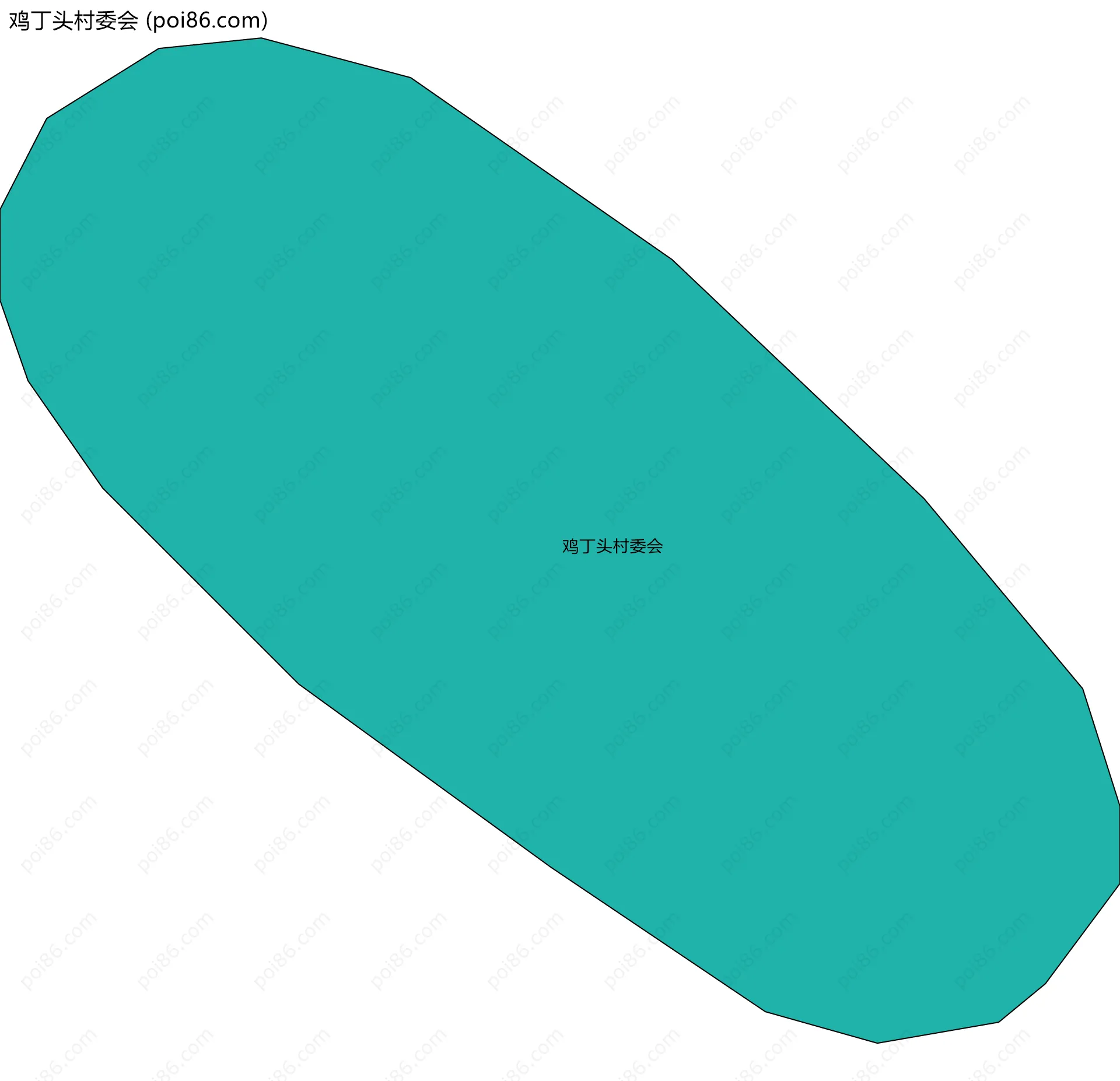 鸡丁头村委会边界地图