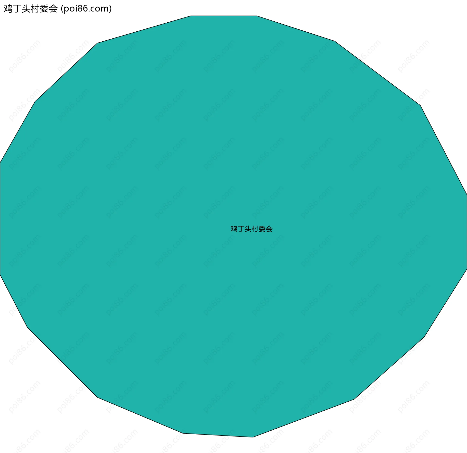 鸡丁头村委会边界地图