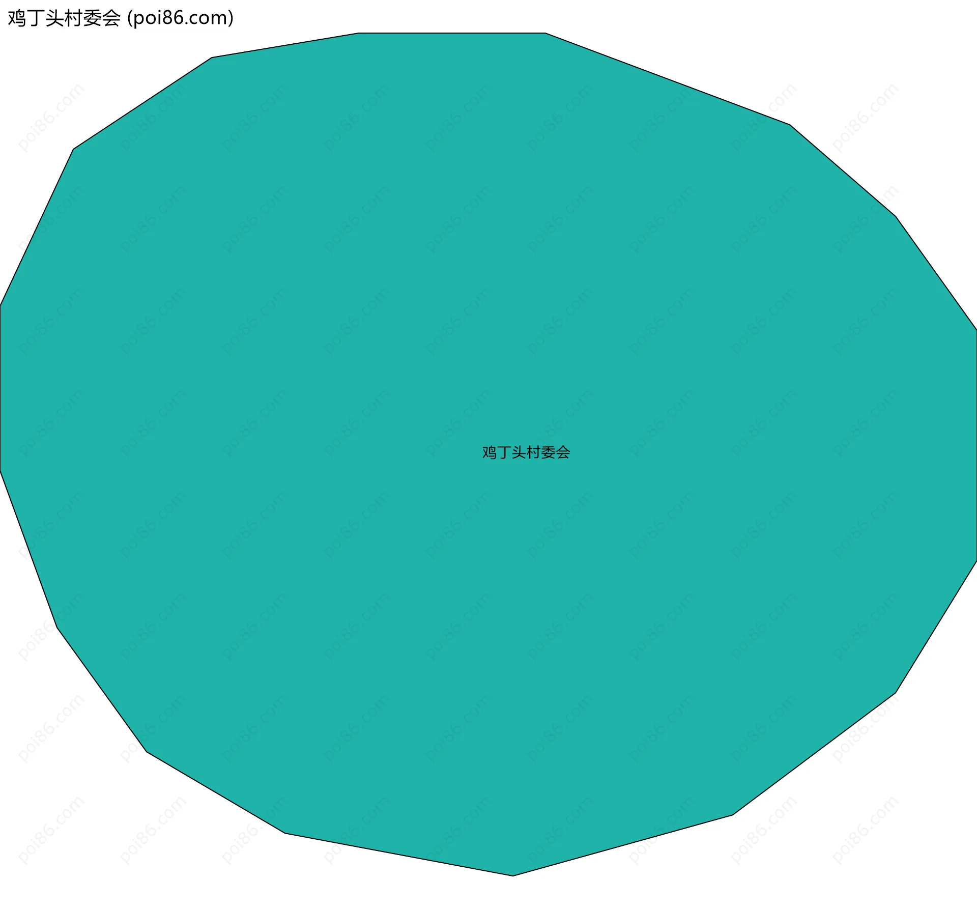 鸡丁头村委会边界地图
