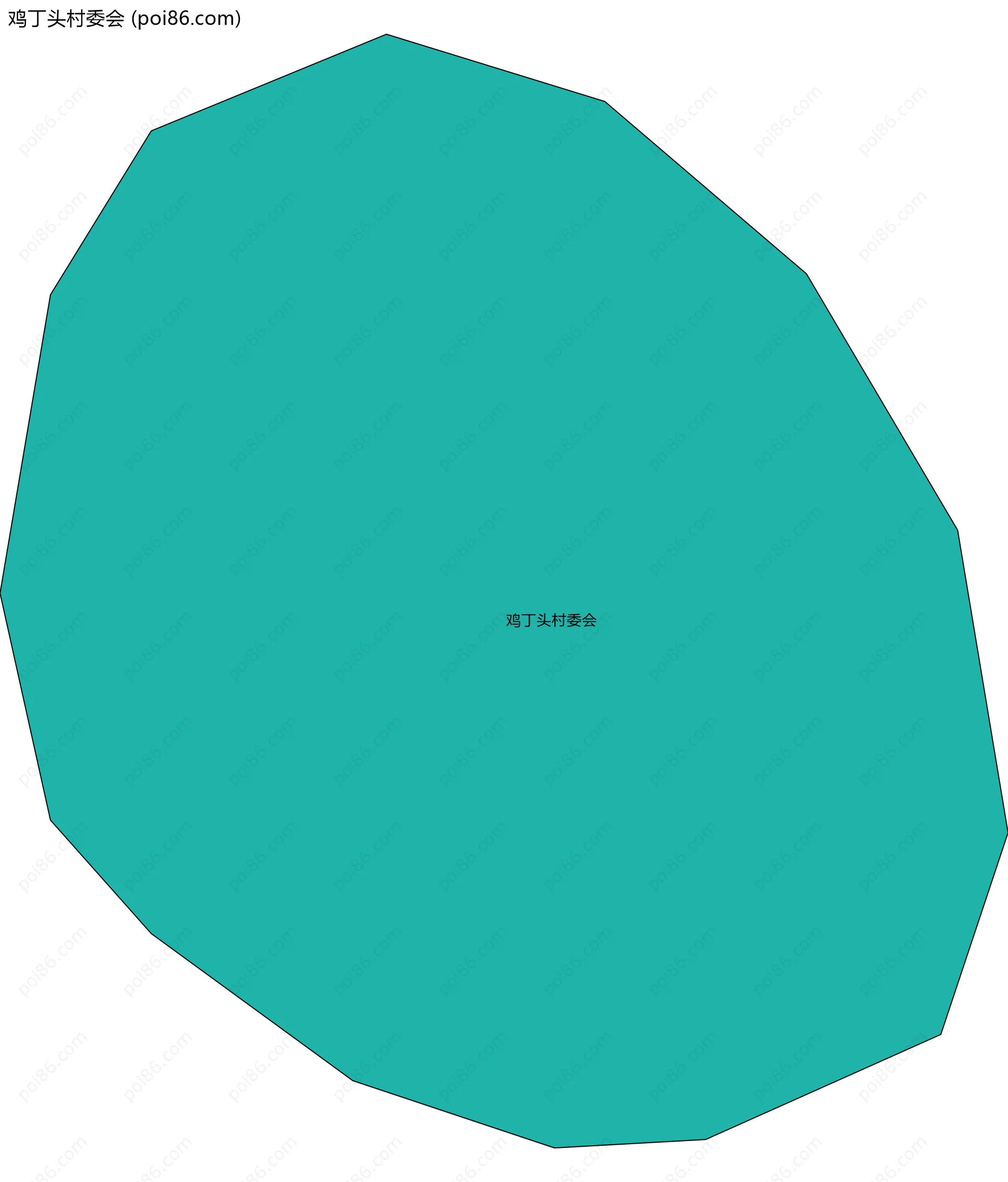 鸡丁头村委会边界地图