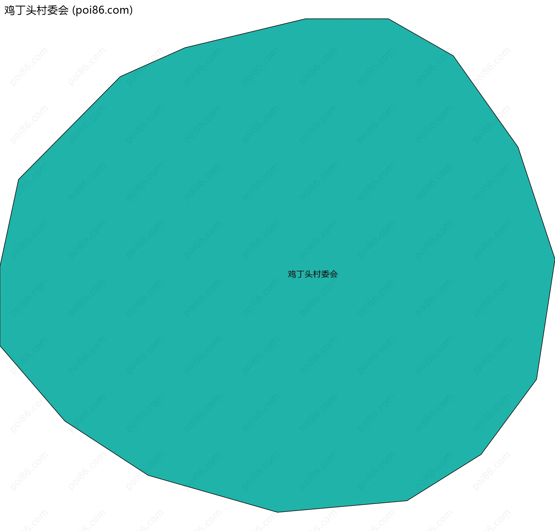 鸡丁头村委会边界地图