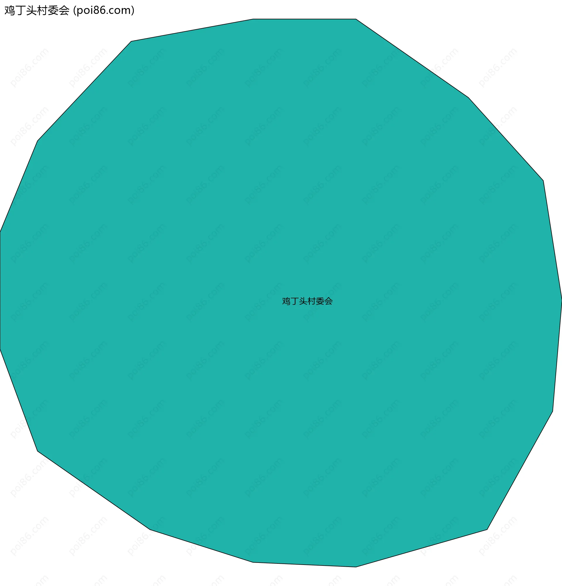 鸡丁头村委会边界地图