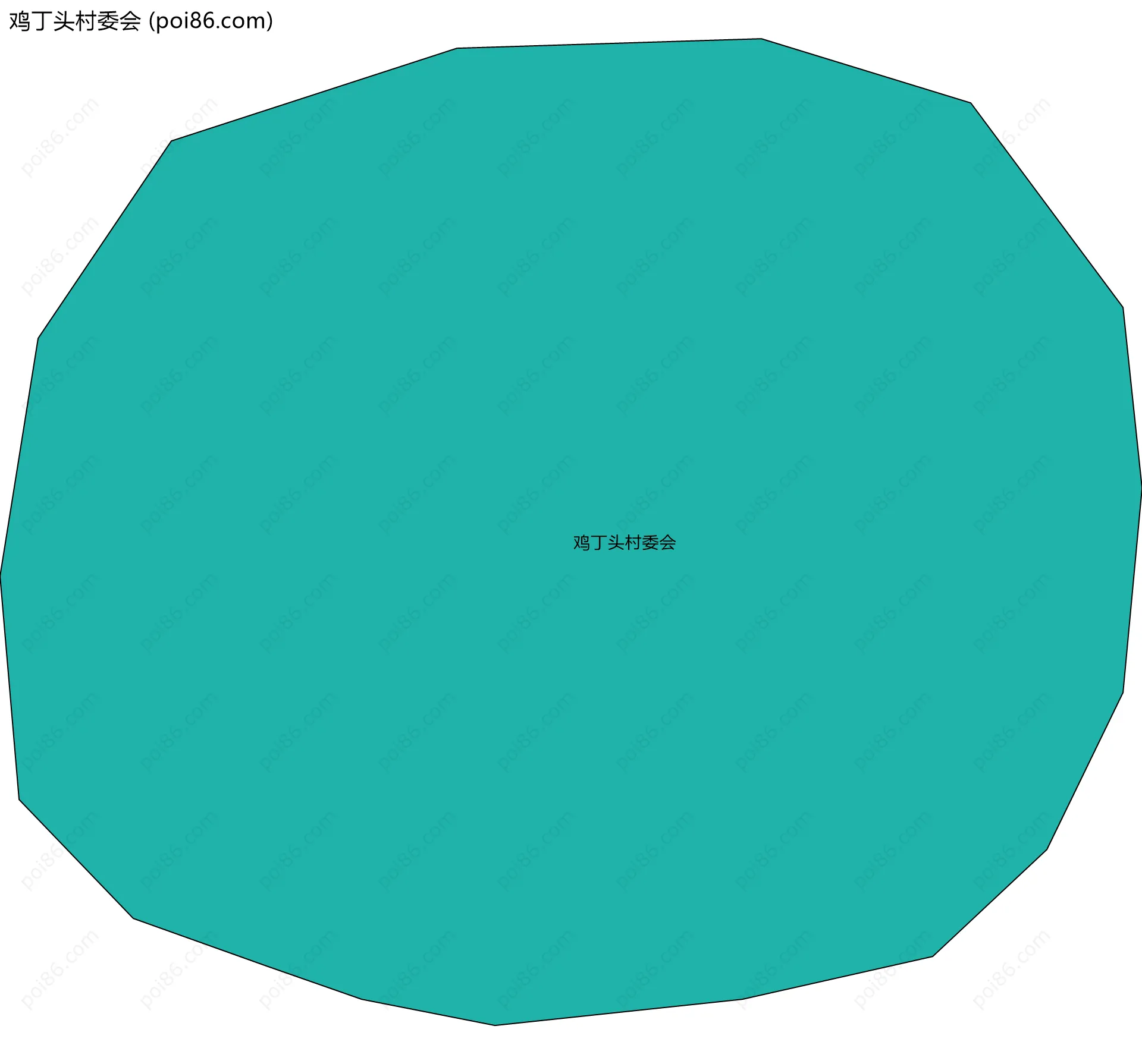 鸡丁头村委会边界地图