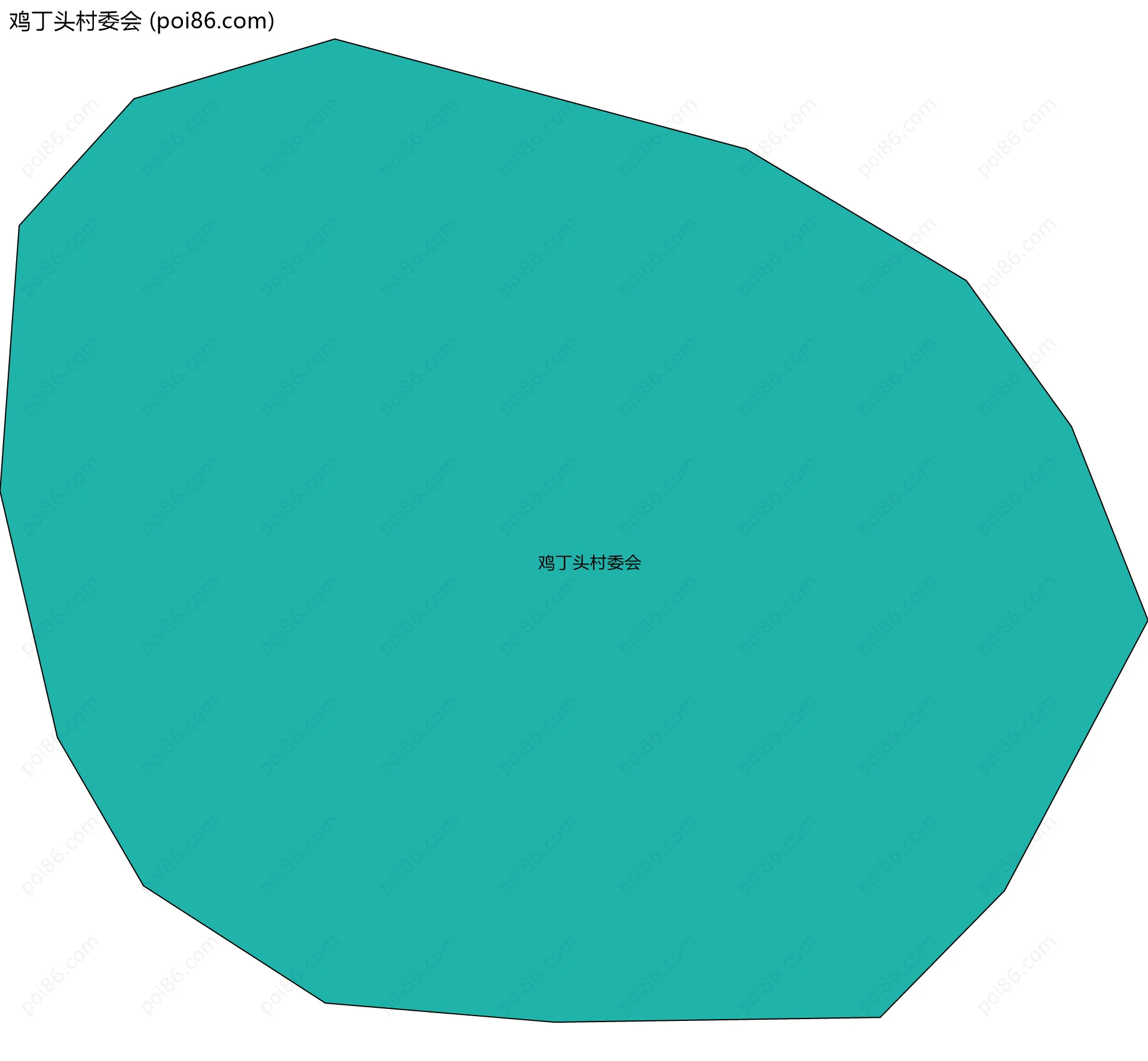 鸡丁头村委会边界地图