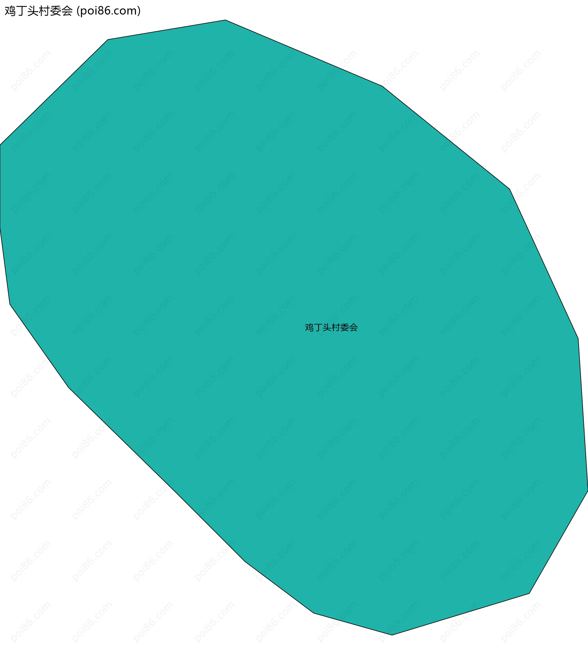 鸡丁头村委会边界地图