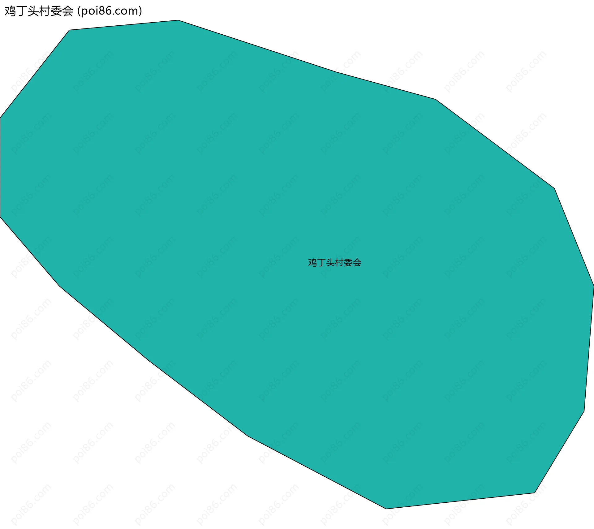 鸡丁头村委会边界地图