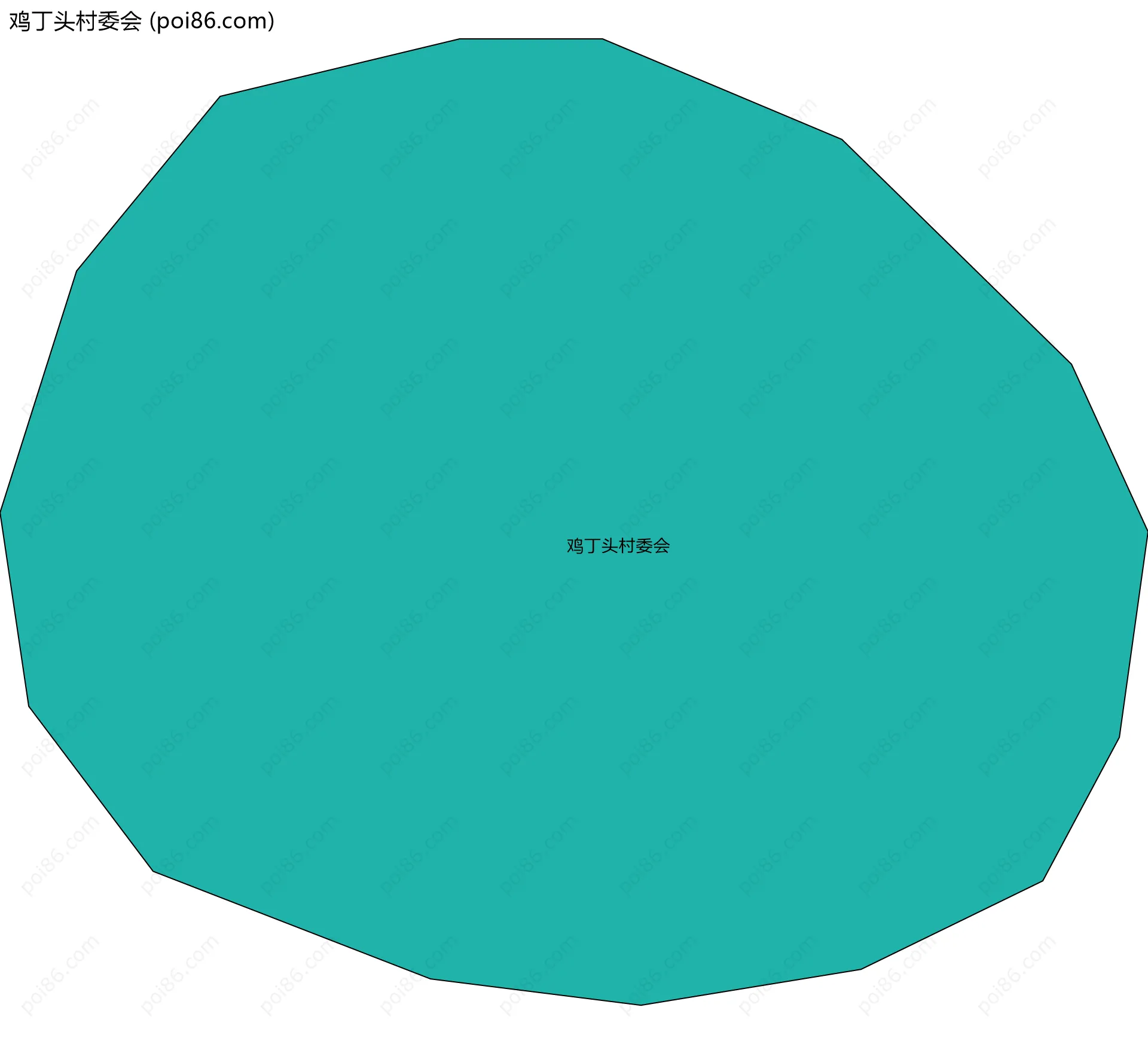 鸡丁头村委会边界地图