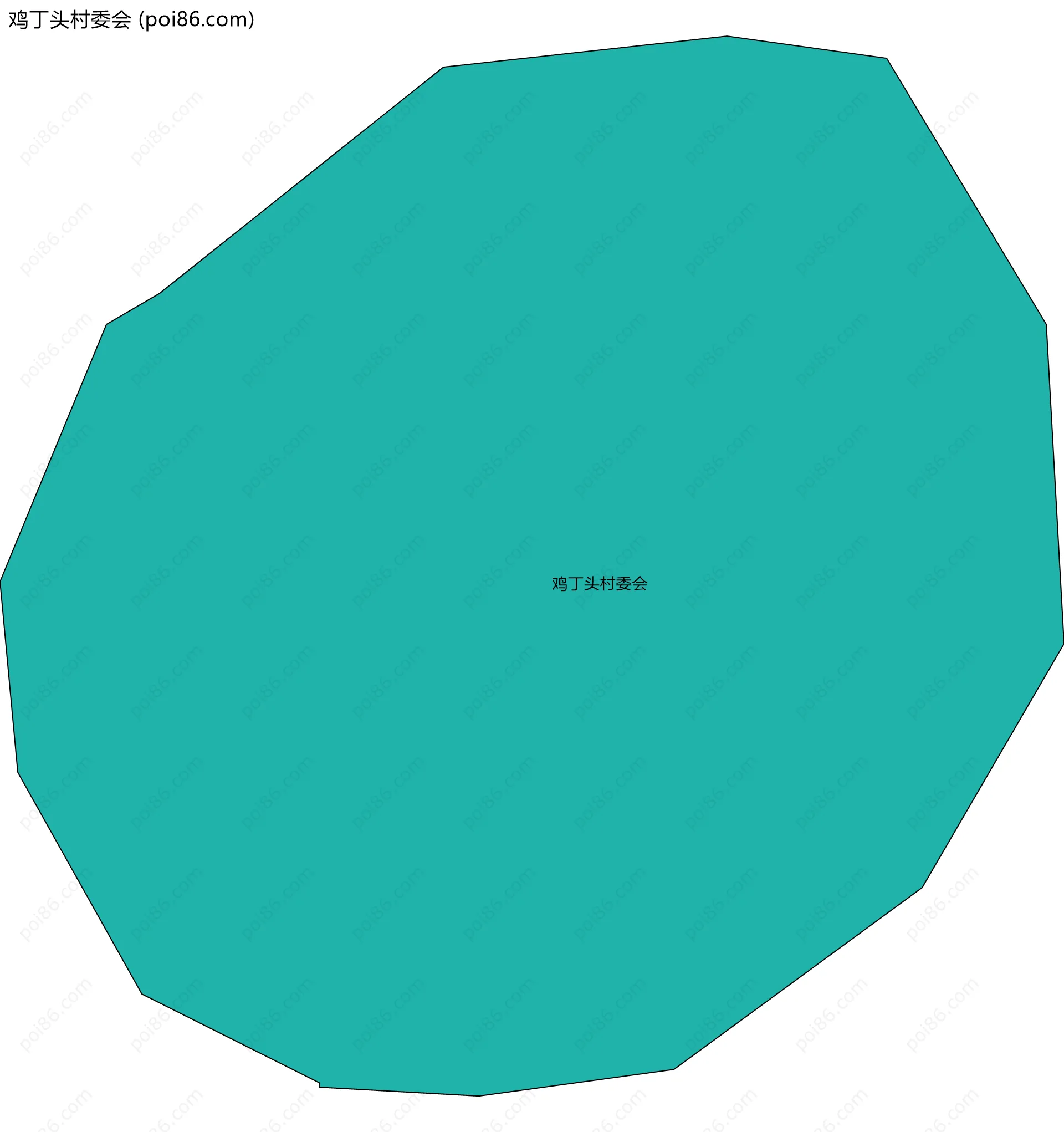 鸡丁头村委会边界地图