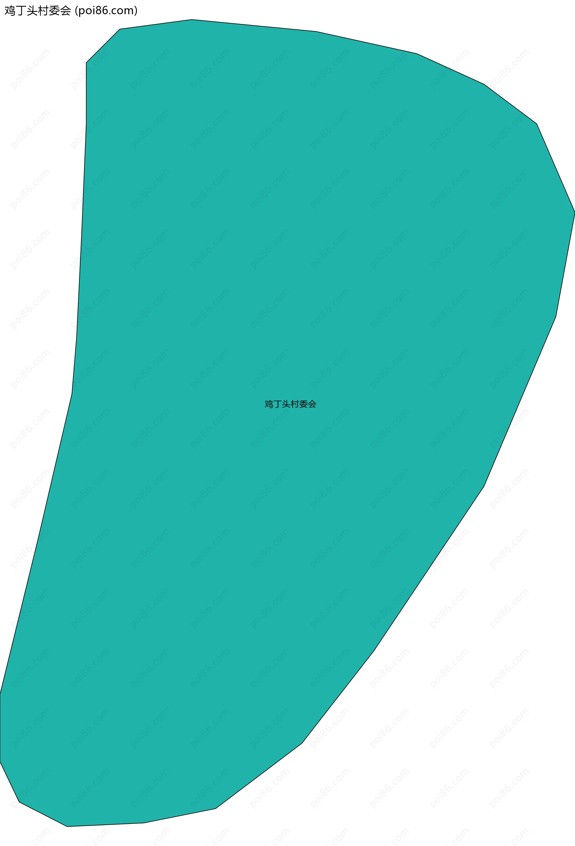 鸡丁头村委会边界地图