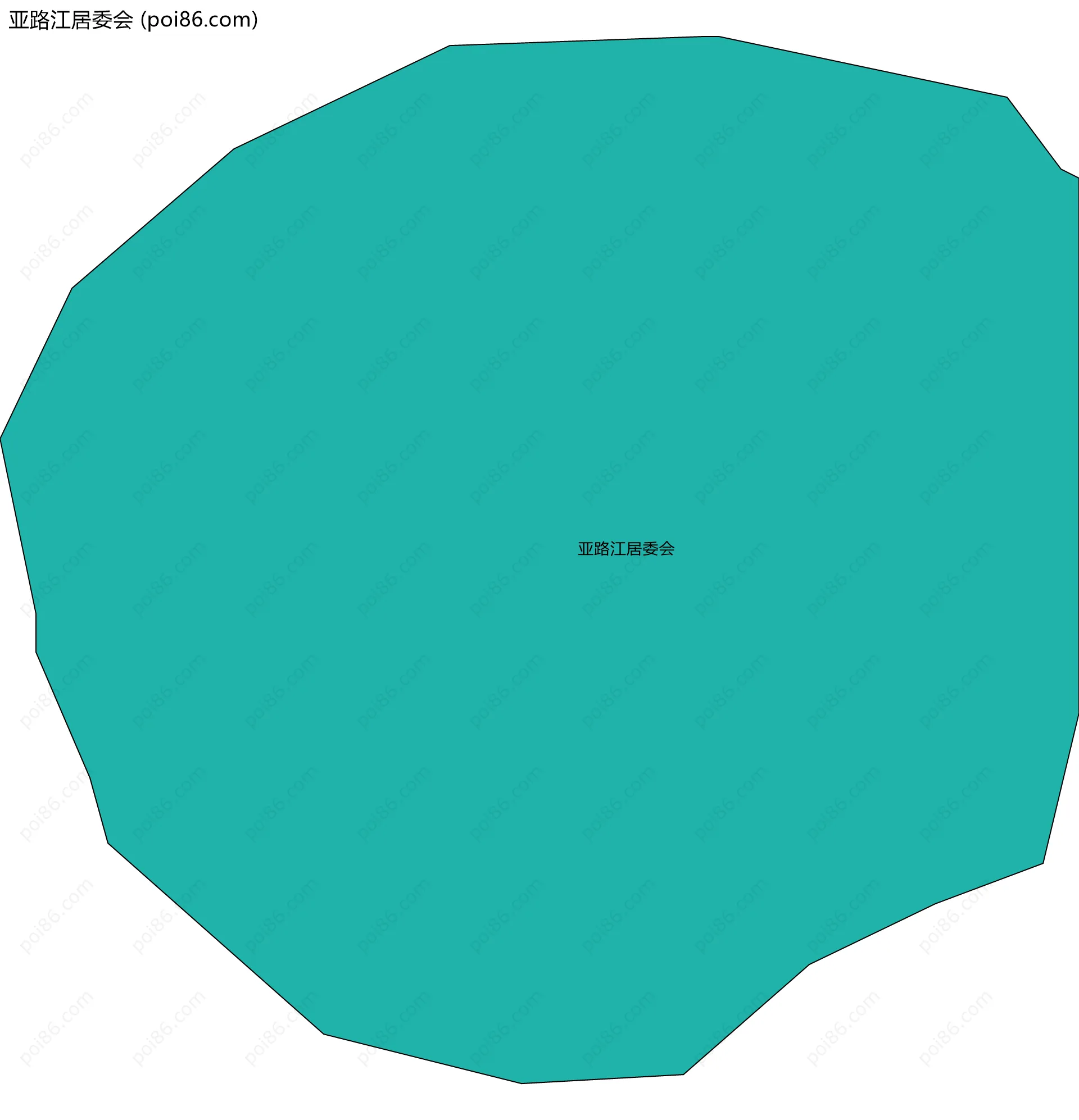 亚路江居委会边界地图