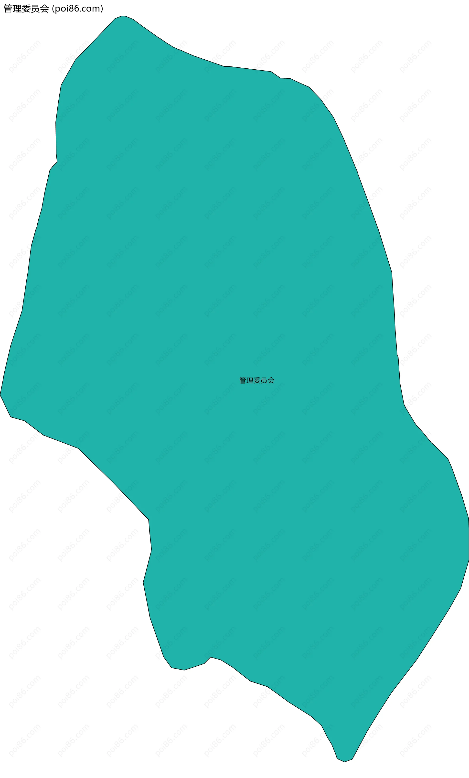 管理委员会边界地图