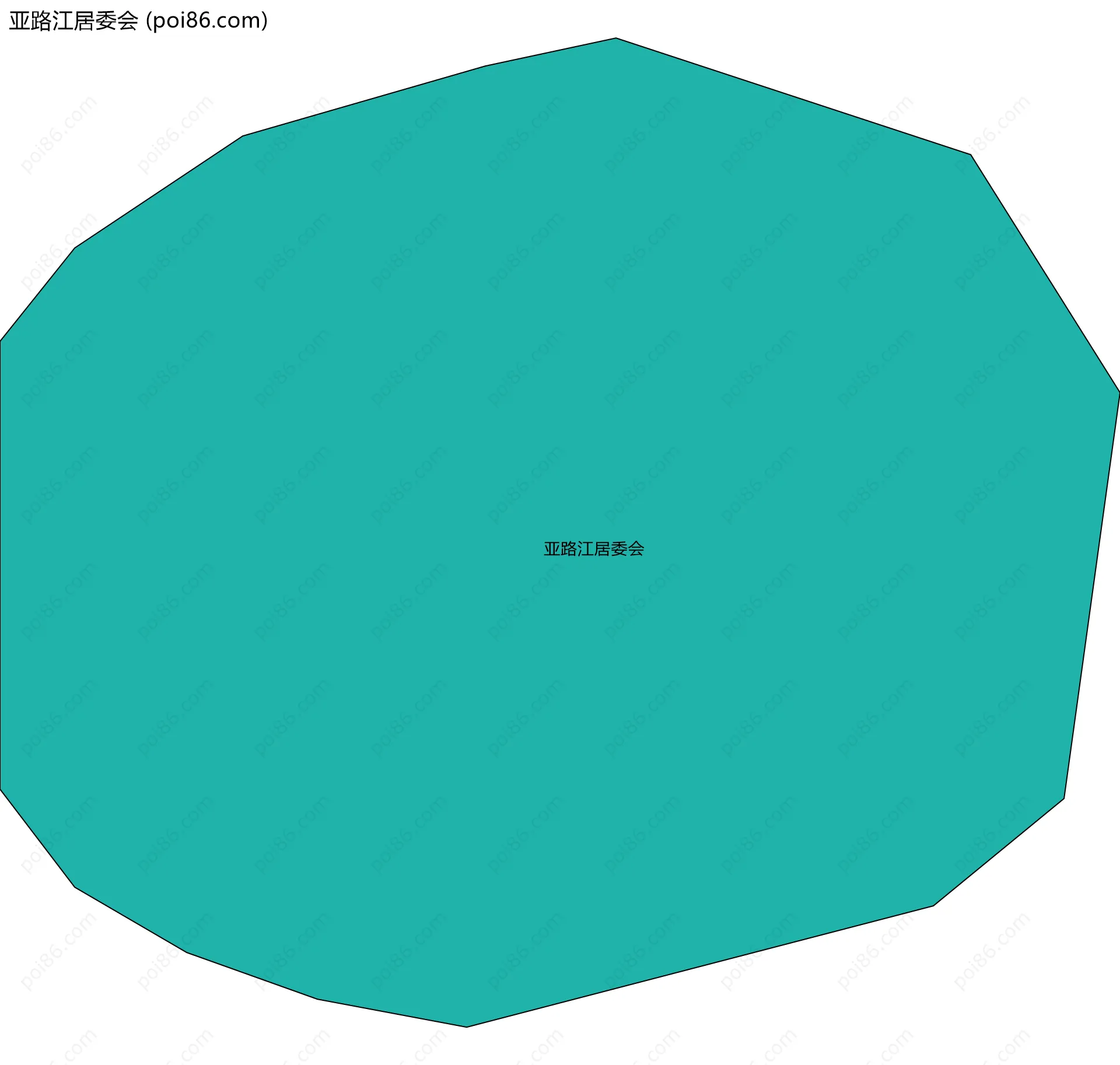 亚路江居委会边界地图