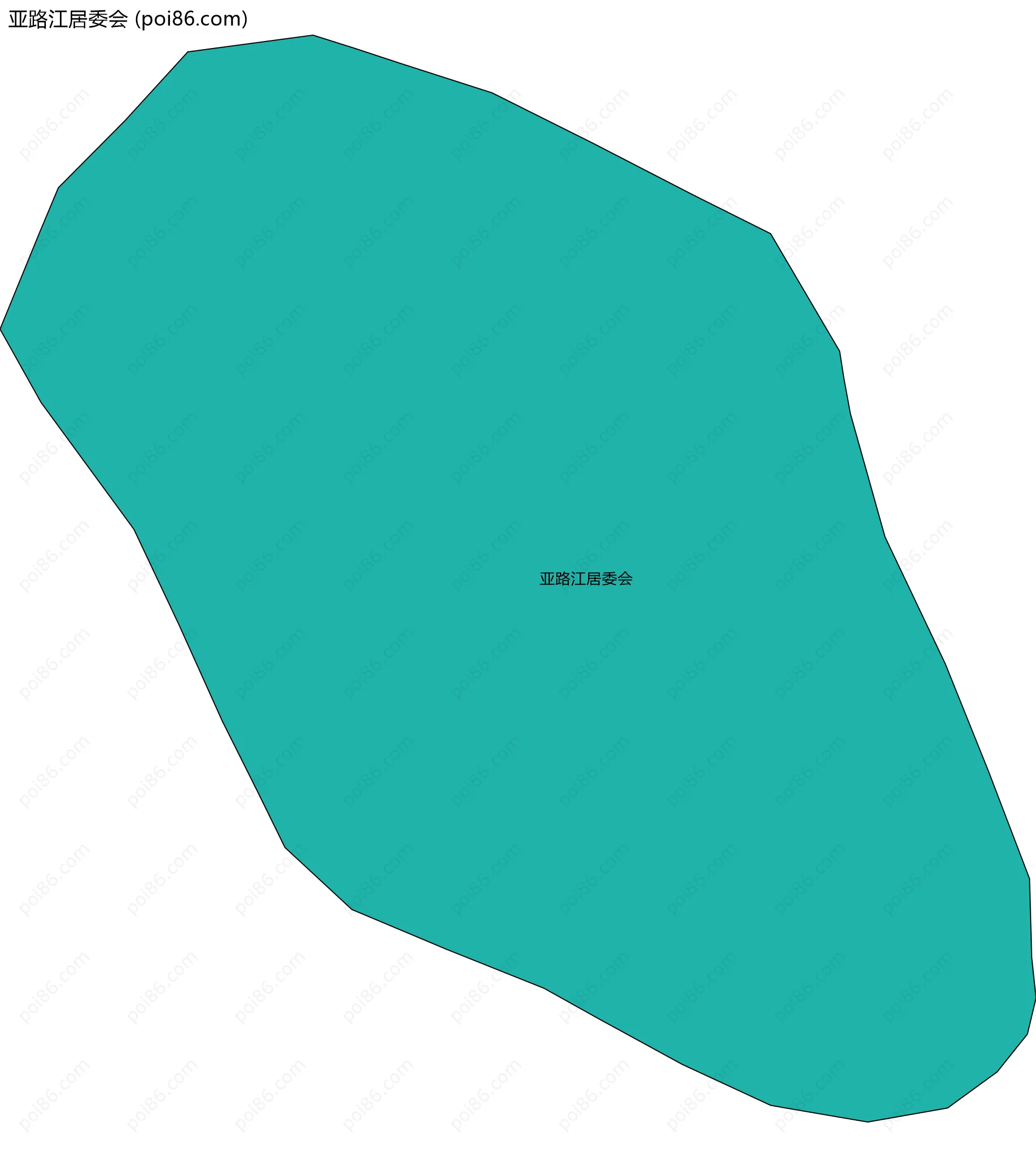 亚路江居委会边界地图