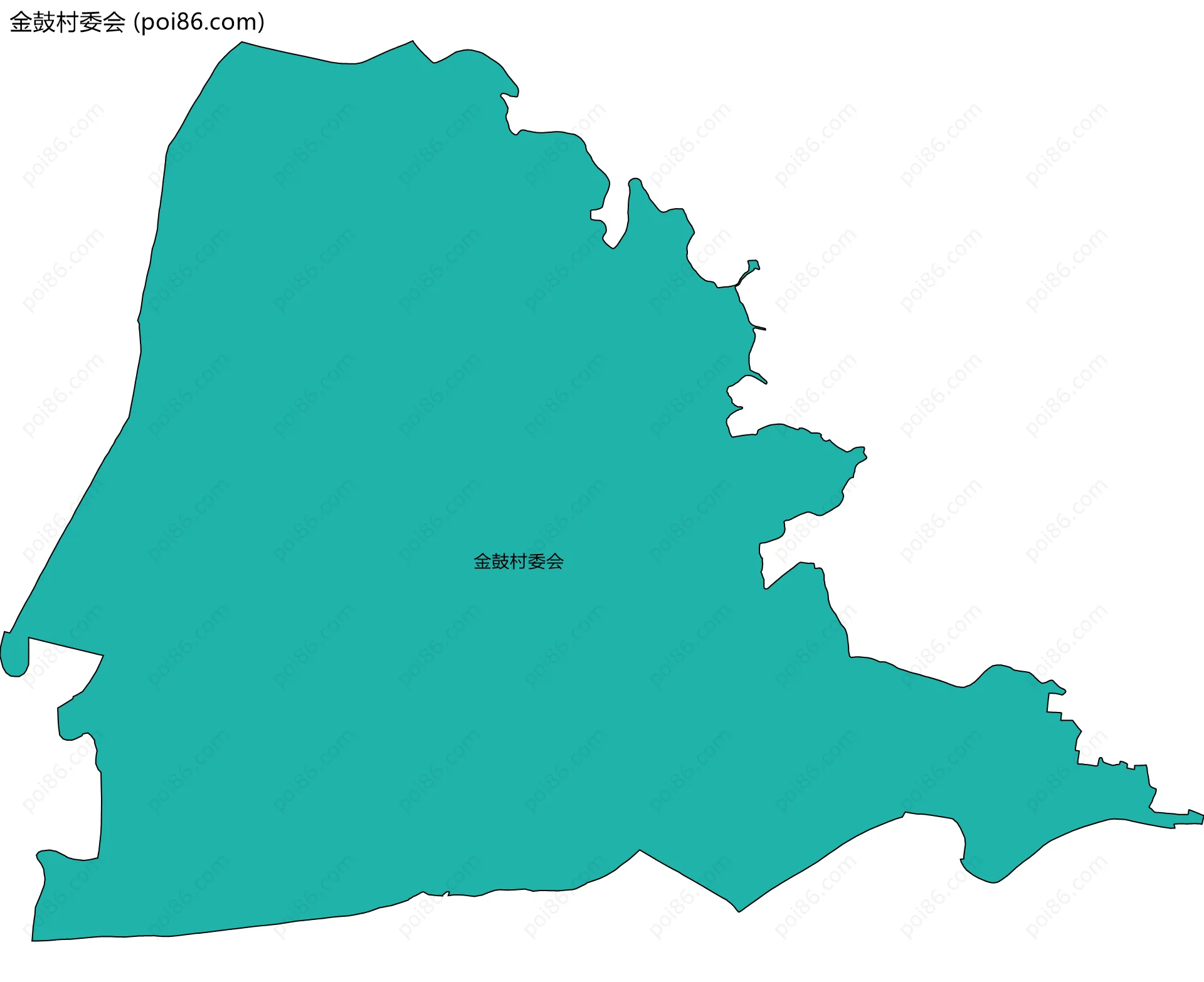 金鼓村委会边界地图
