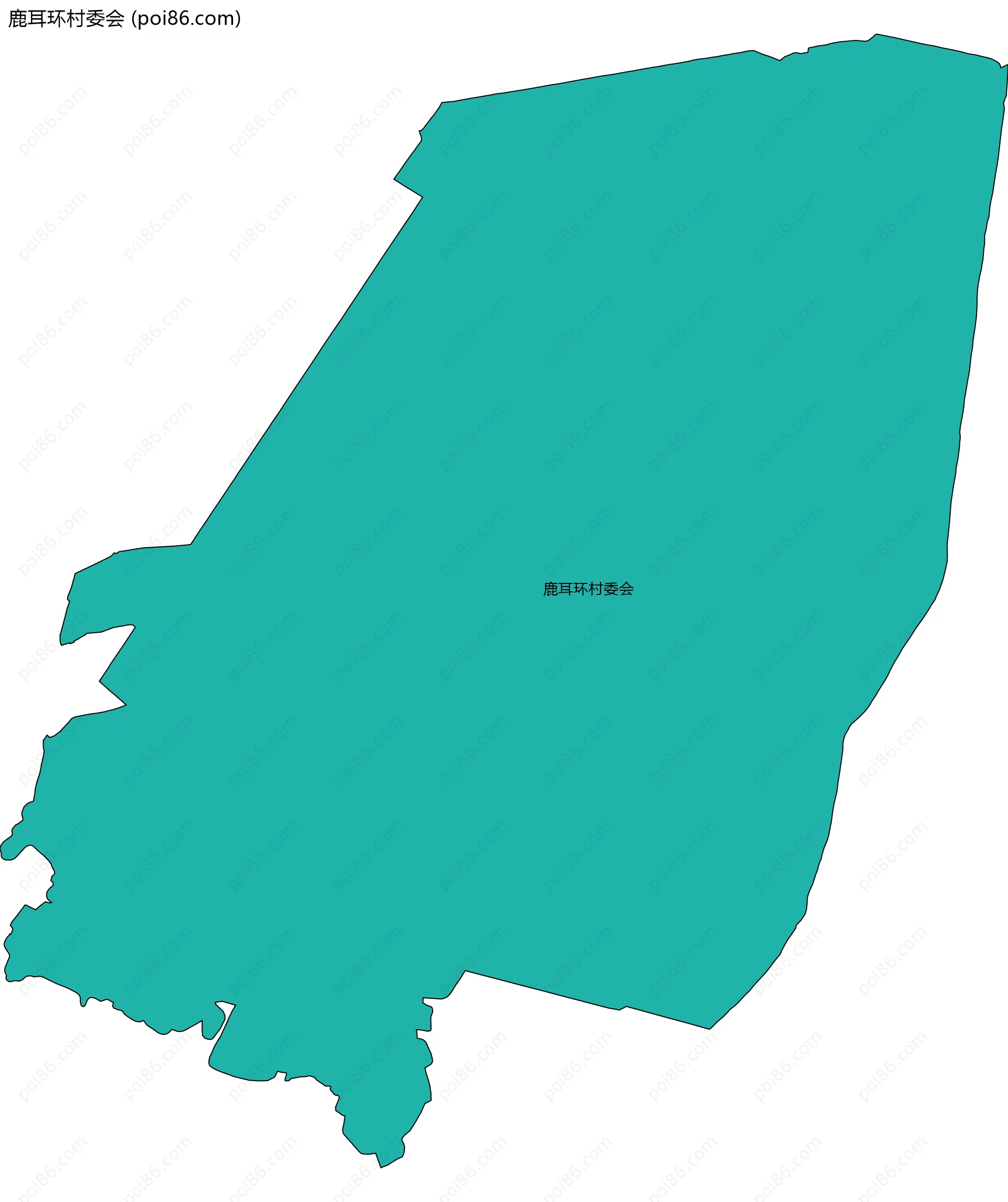 鹿耳环村委会边界地图
