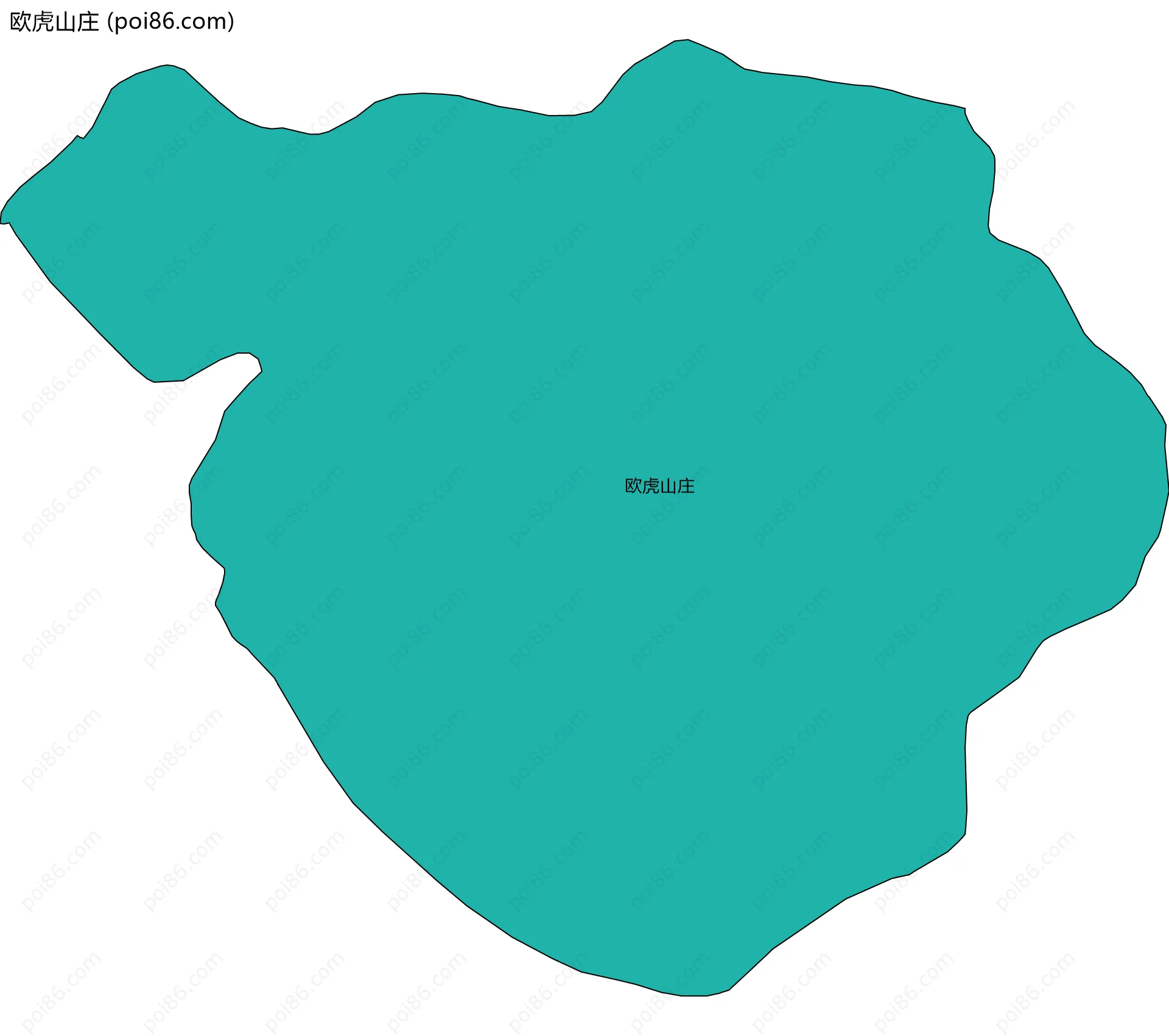 欧虎山庄边界地图