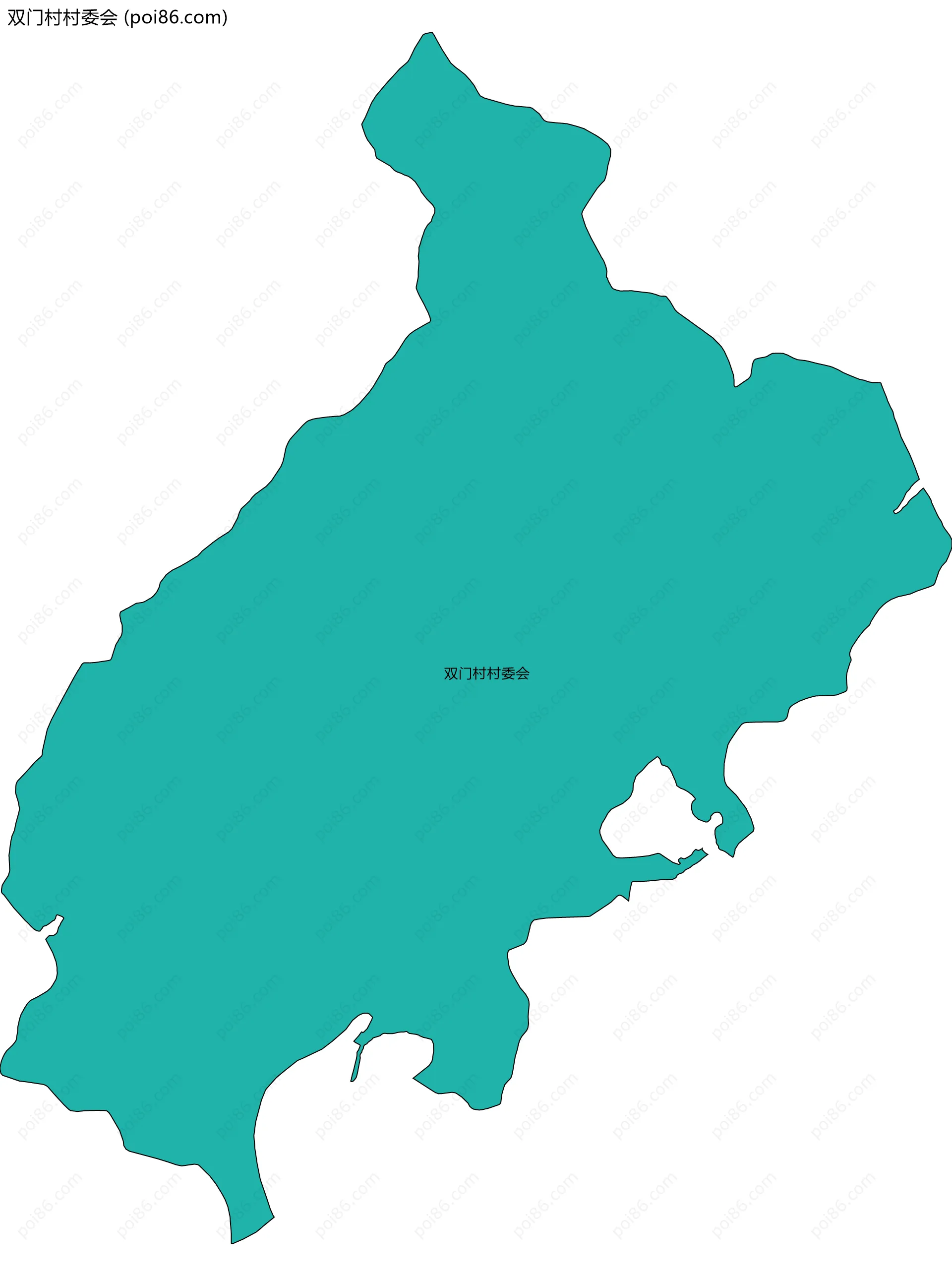 双门村村委会边界地图